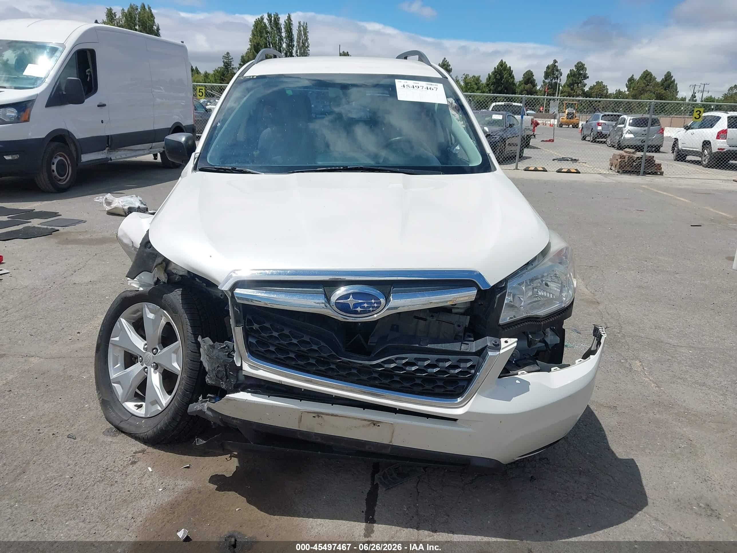 2015 Subaru Forester 2.5i Черный vin: JF2SJABC9FH540414