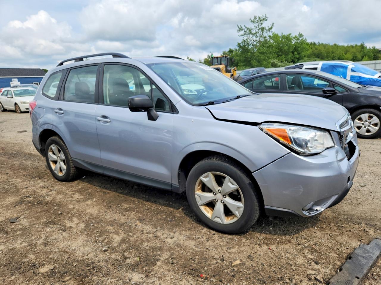 2015 Subaru Forester 2.5i Silver vin: JF2SJABC9FH839949