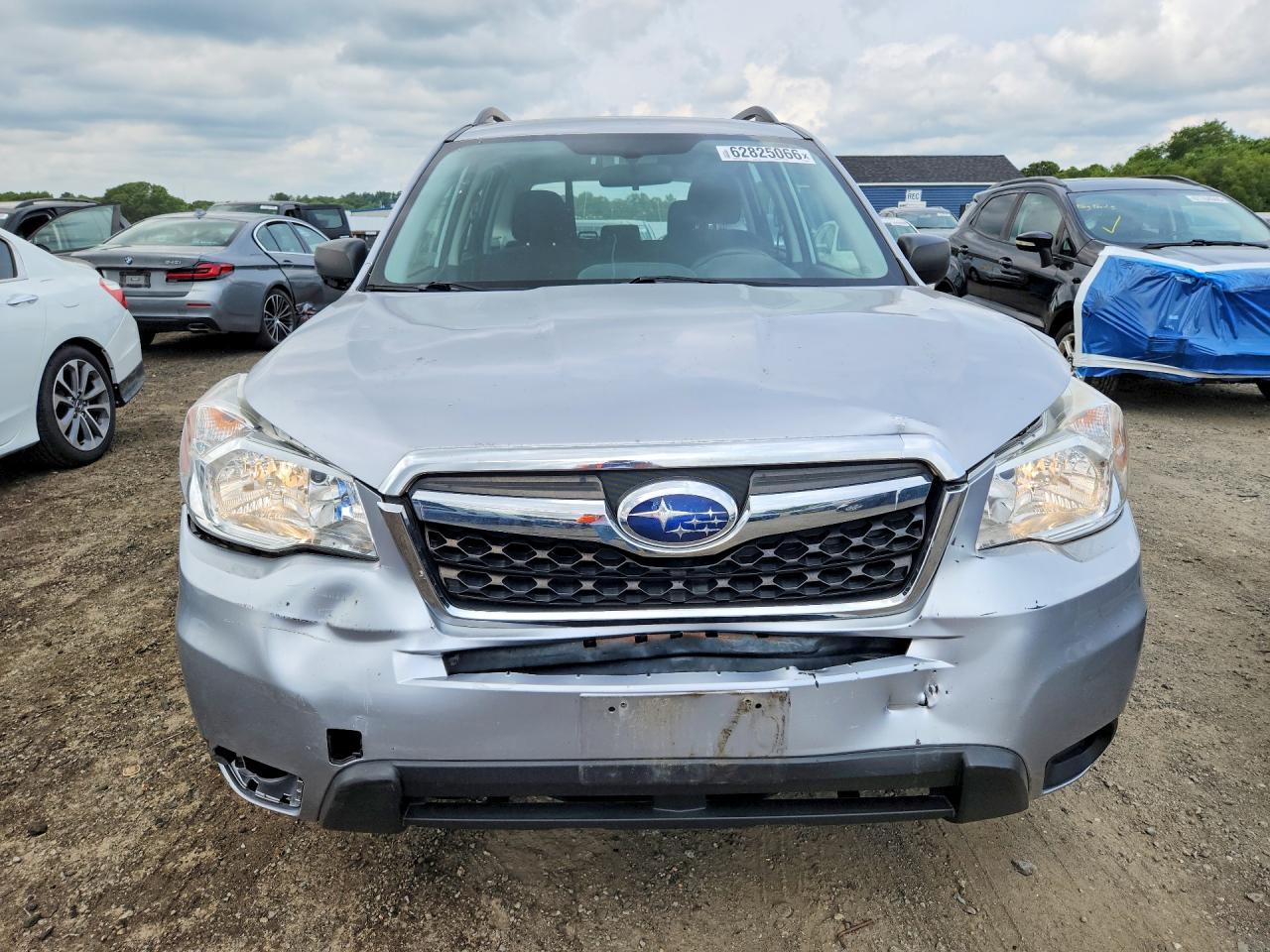 2015 Subaru Forester 2.5i Silver vin: JF2SJABC9FH839949