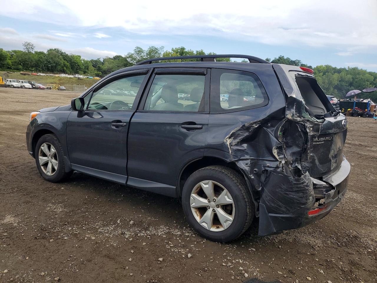 2015 Subaru Forester 2.5i Gray vin: JF2SJABC9FH840194