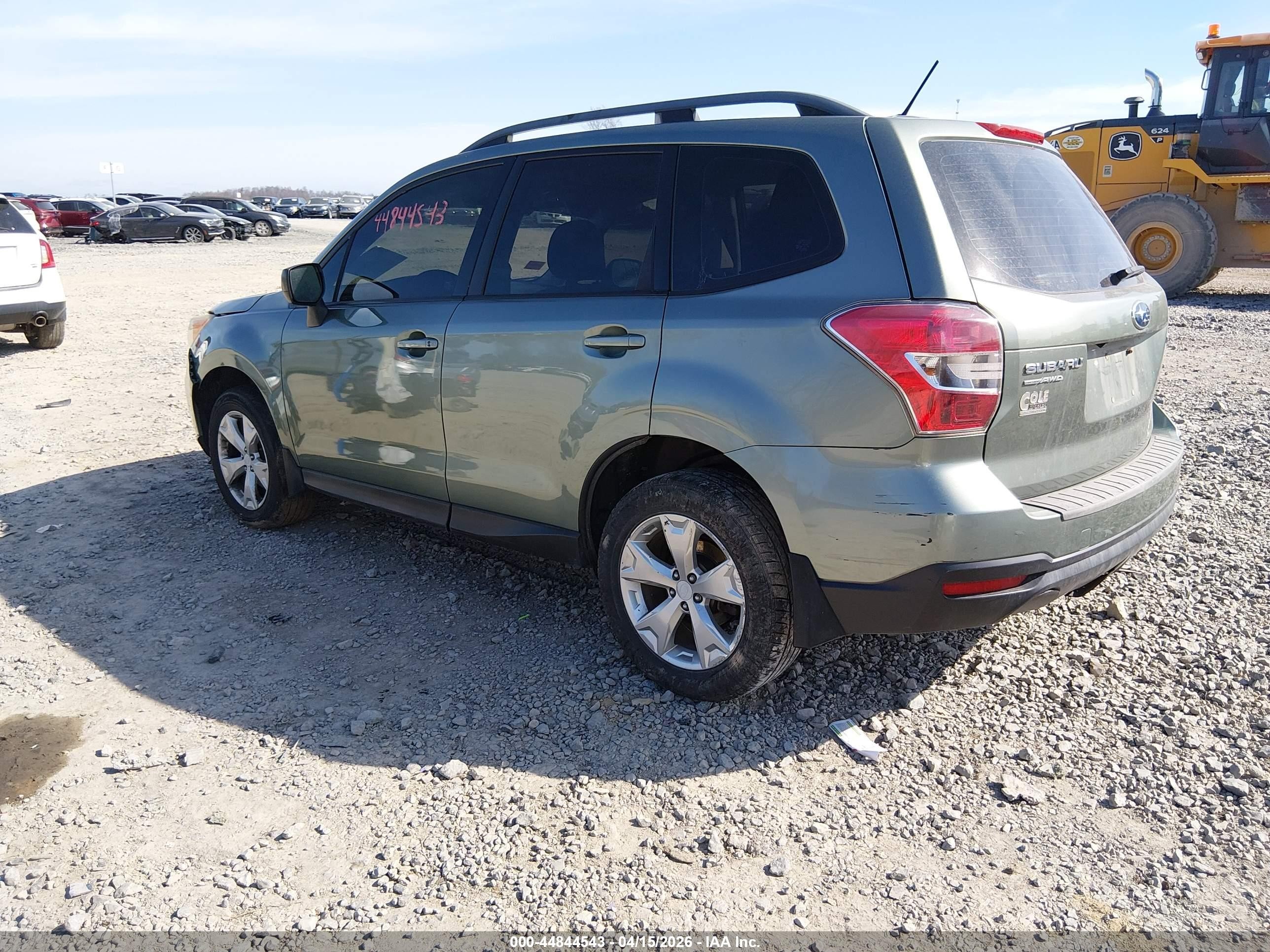 2015 Subaru Forester 2.5i Green vin: JF2SJABCXFH461821