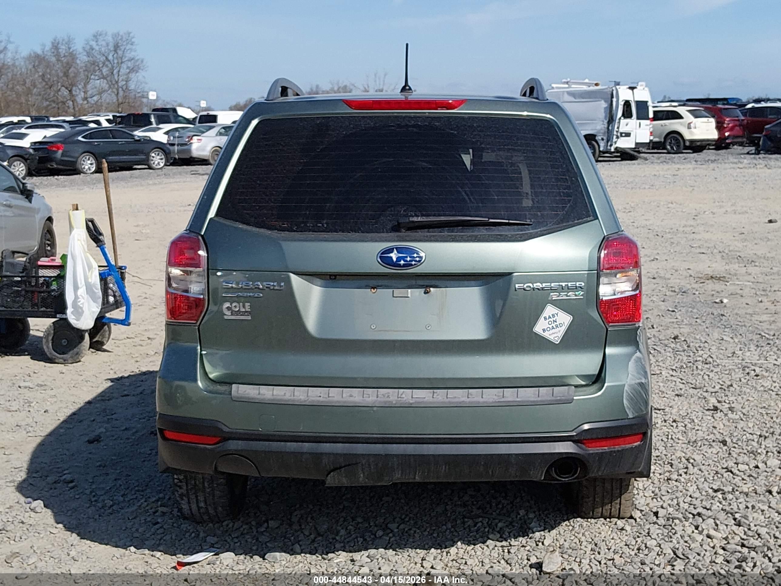 2015 Subaru Forester 2.5i Green vin: JF2SJABCXFH461821