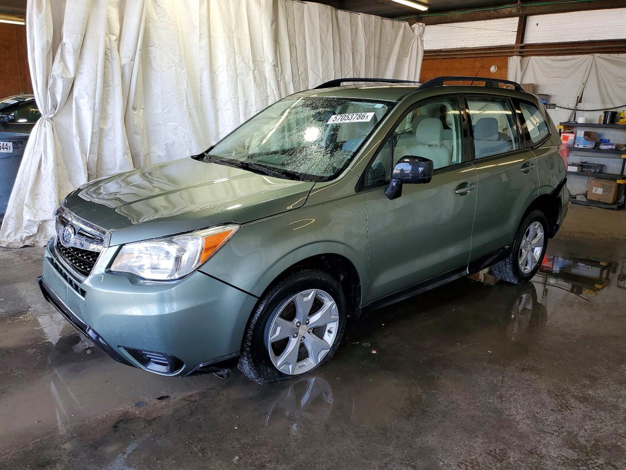 2015 Subaru Forester 2.5i Green vin: JF2SJABCXFH547954