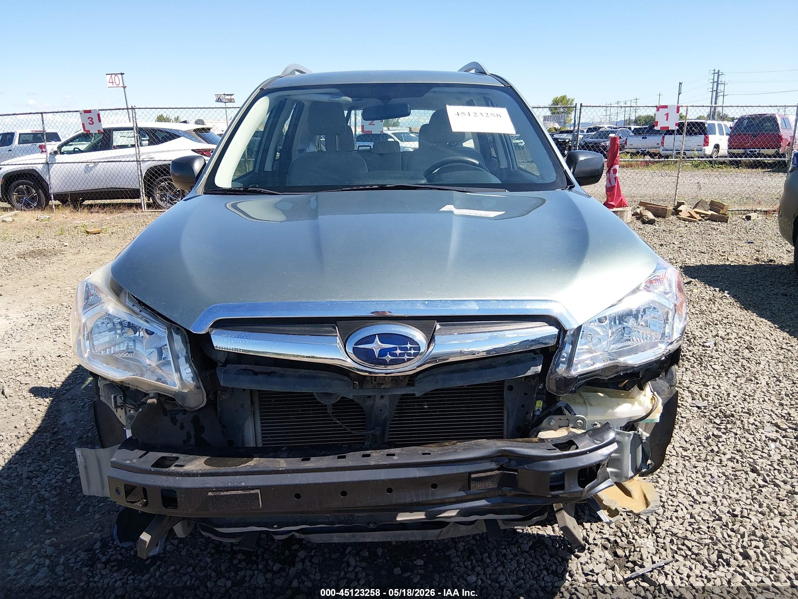 2016 Subaru Forester 2.5i Green vin: JF2SJABCXGH539032