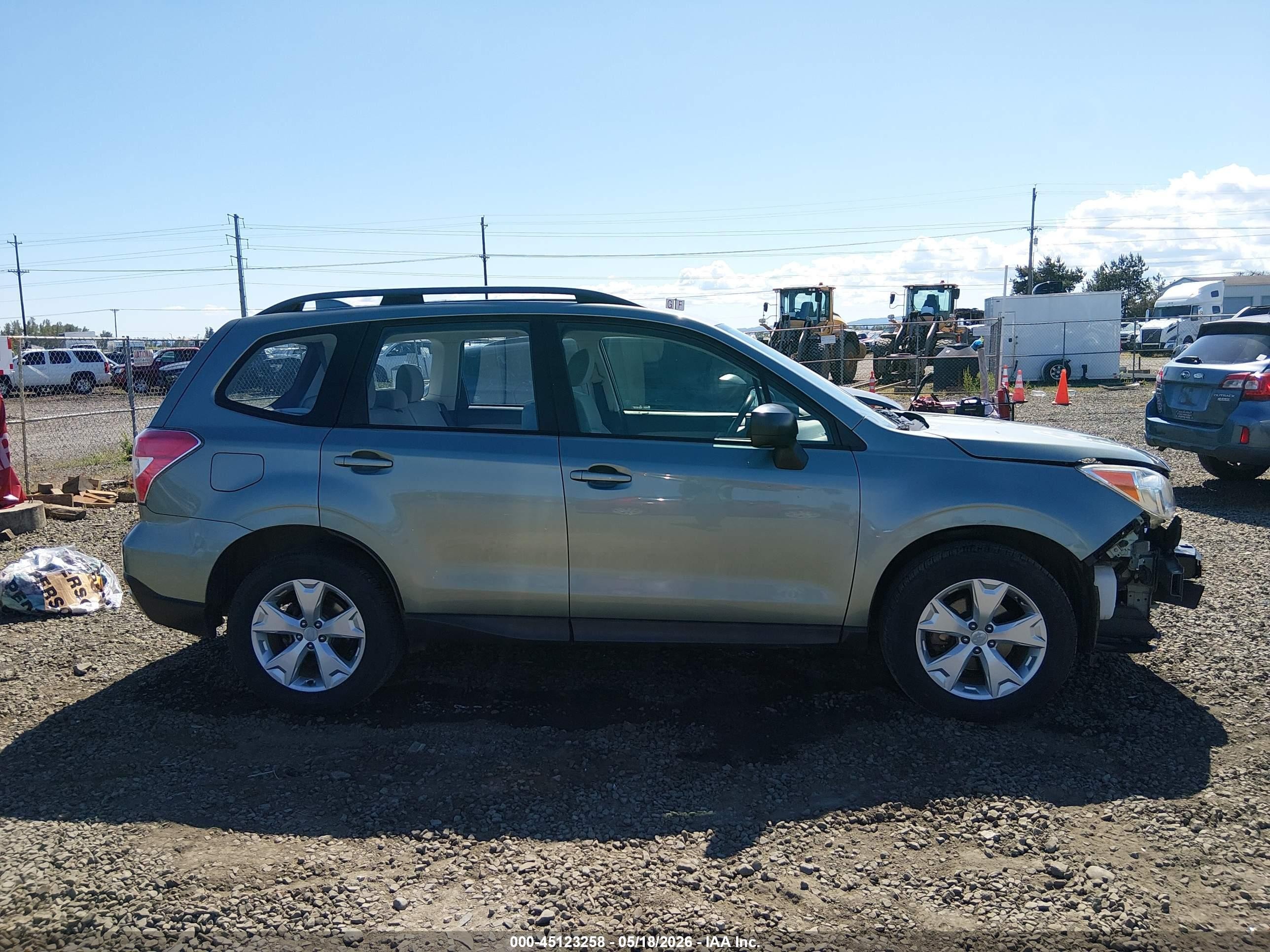 2016 Subaru Forester 2.5i Green vin: JF2SJABCXGH539032