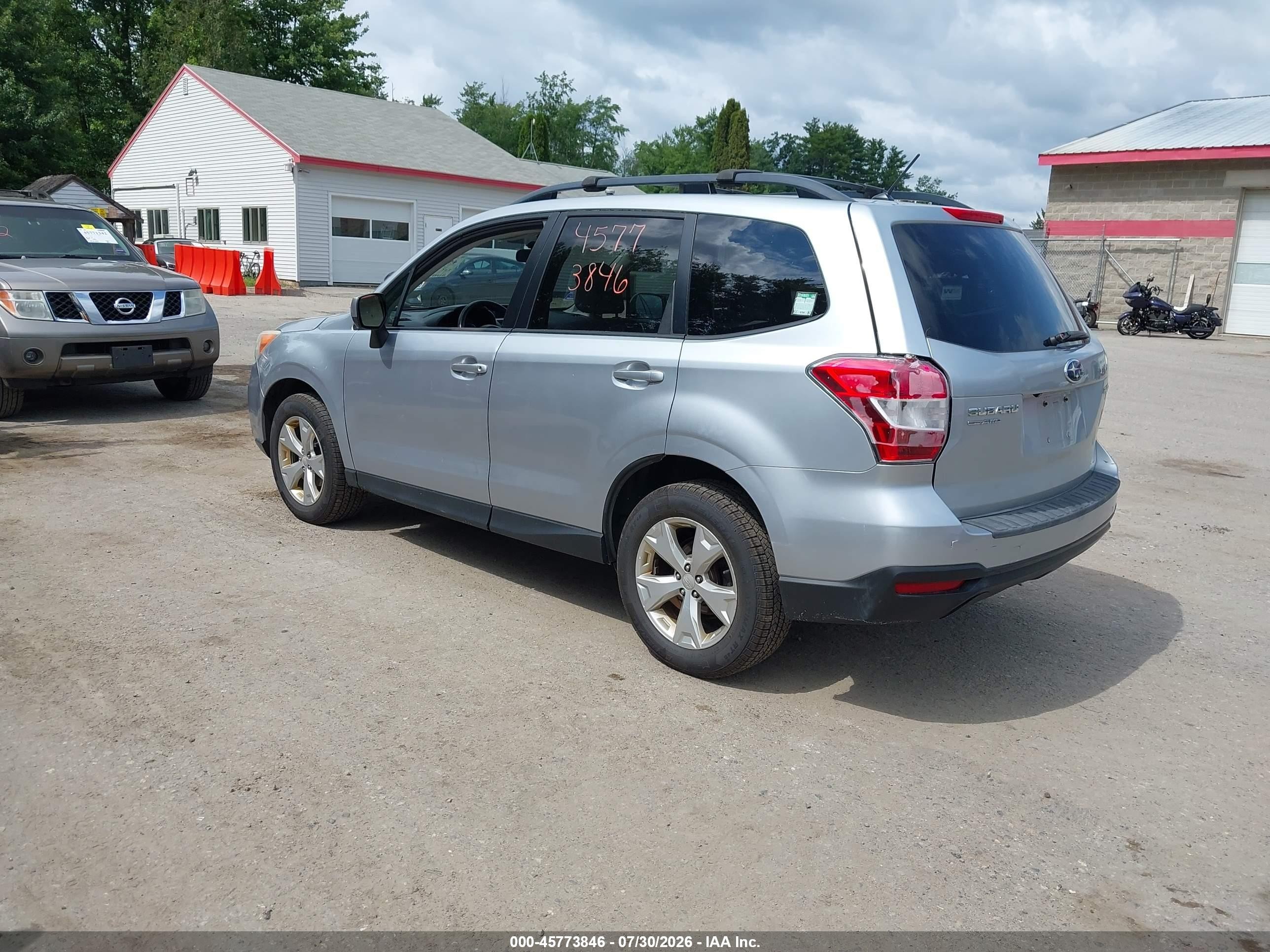 2014 Subaru Forester 2.5i Premium Silver vin: JF2SJACC3EG441672