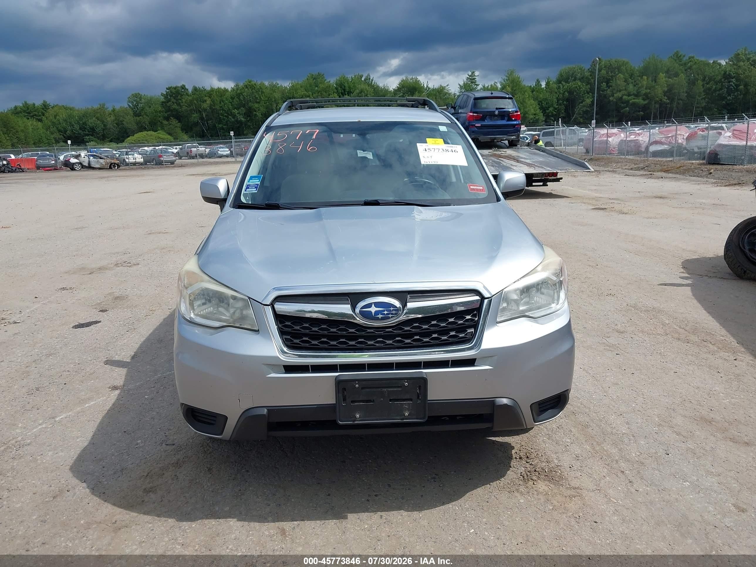 2014 Subaru Forester 2.5i Premium Silver vin: JF2SJACC3EG441672