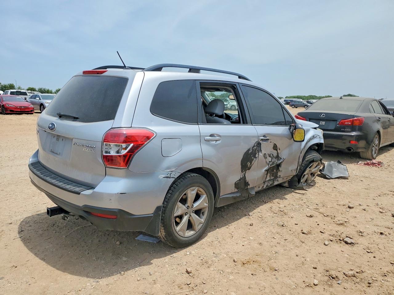 2015 Subaru Forester 2.5i Premium Silver vin: JF2SJADC0FH407411