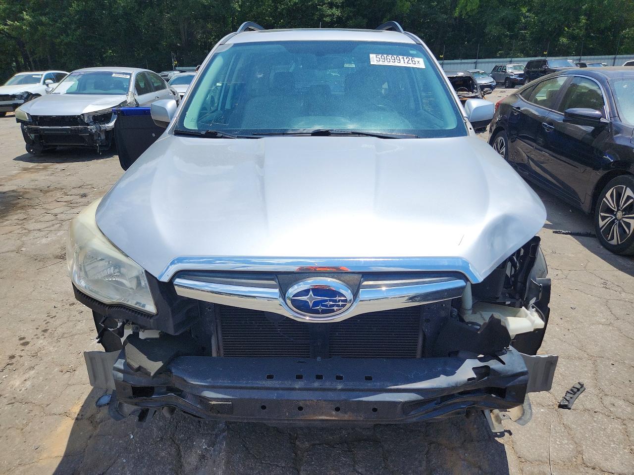 2015 Subaru Forester 2.5i Premium Silver vin: JF2SJADC0FH442756