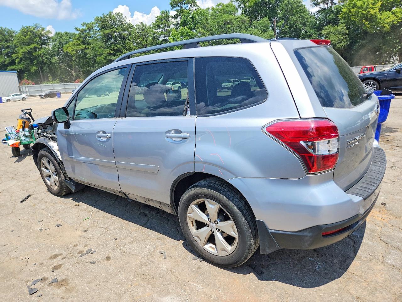 2015 Subaru Forester 2.5i Premium Silver vin: JF2SJADC0FH442756