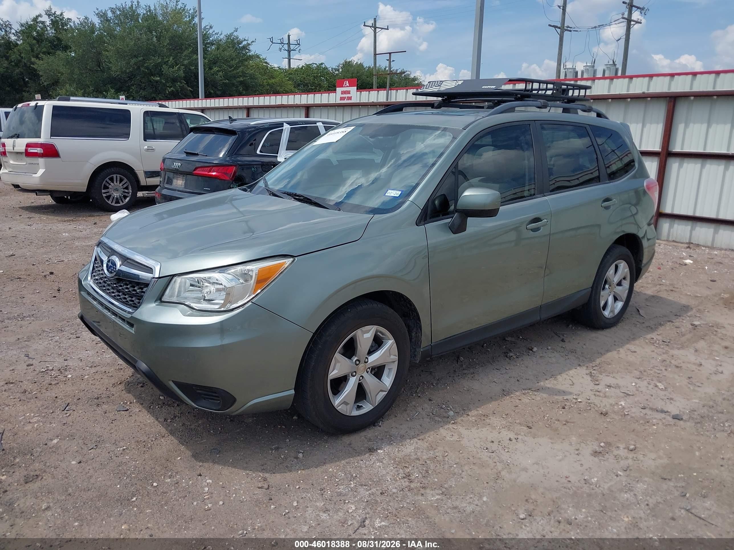 2015 Subaru Forester 2.5i Premium Green vin: JF2SJADC0FH451912