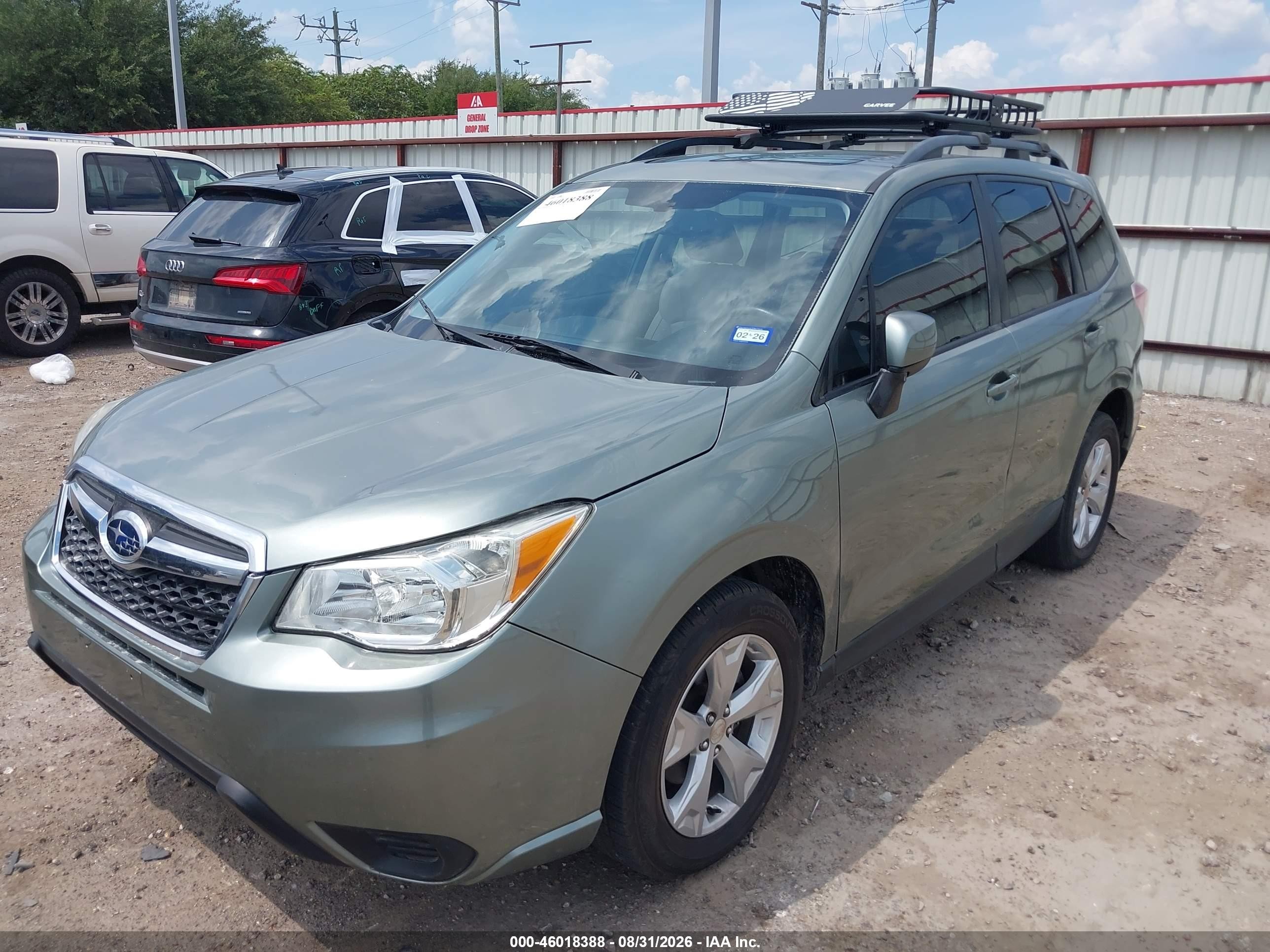 2015 Subaru Forester 2.5i Premium Green vin: JF2SJADC0FH451912