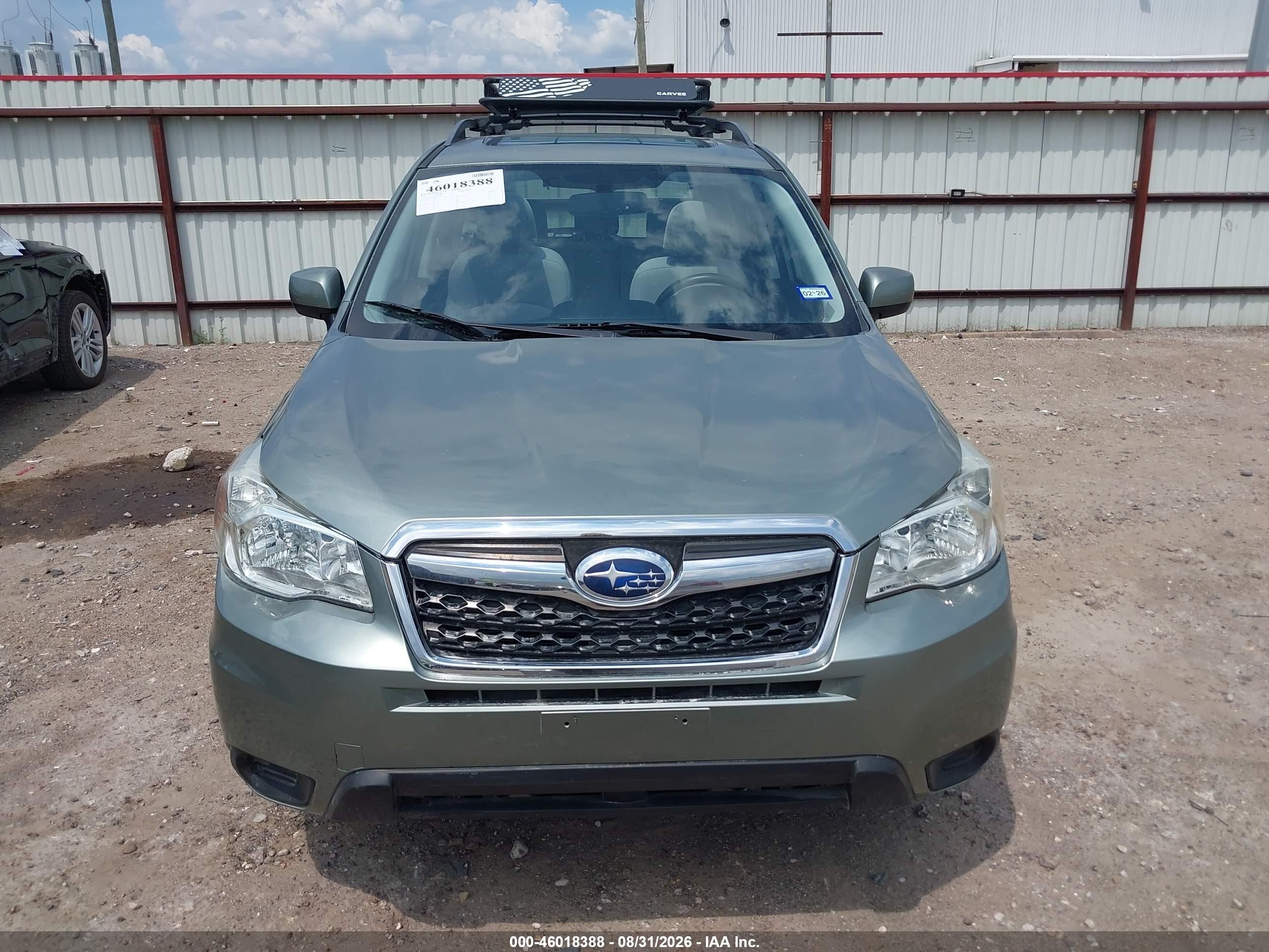 2015 Subaru Forester 2.5i Premium Green vin: JF2SJADC0FH451912