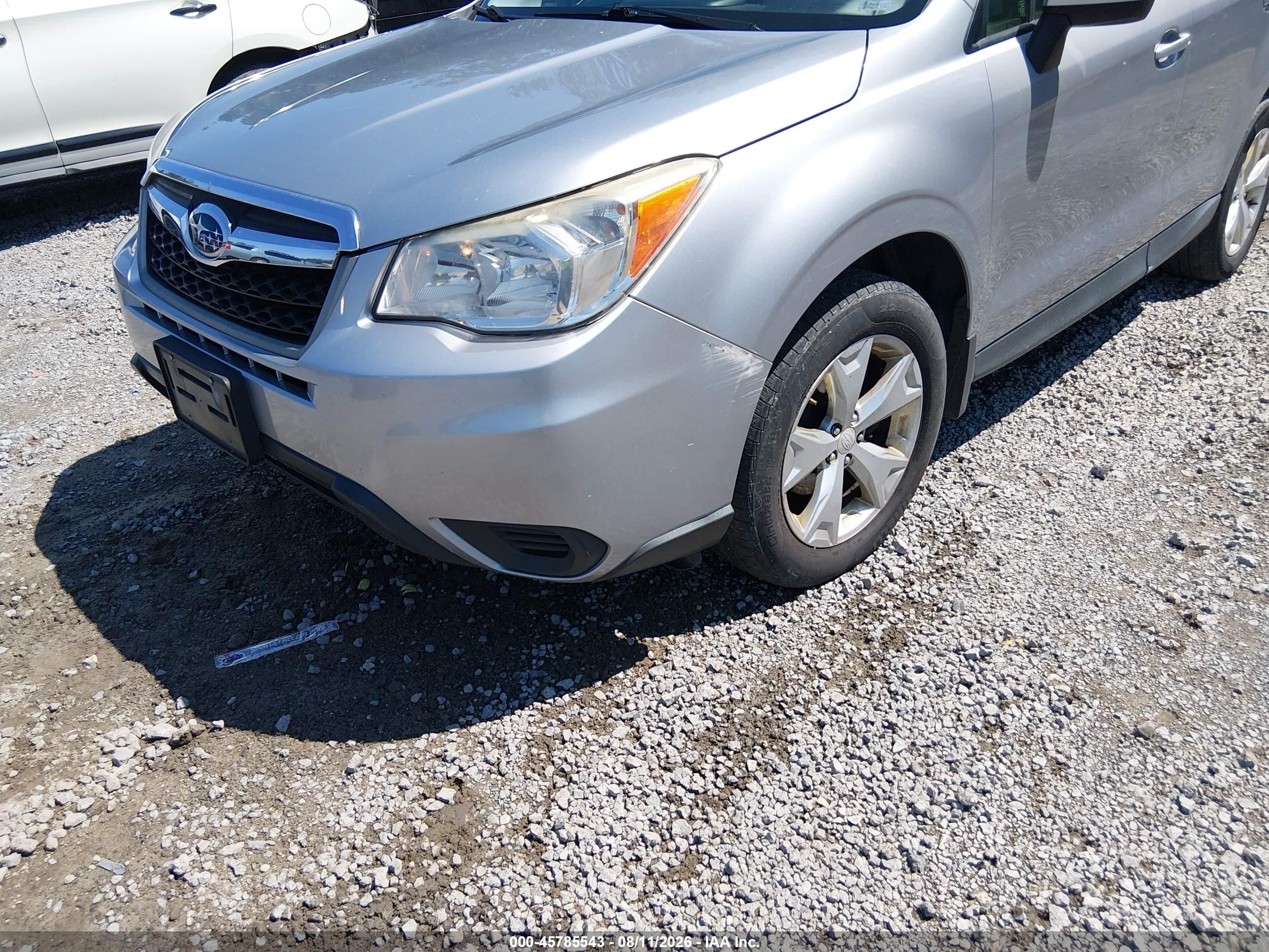 2015 Subaru Forester 2.5i Premium Gray vin: JF2SJADC0FH459136