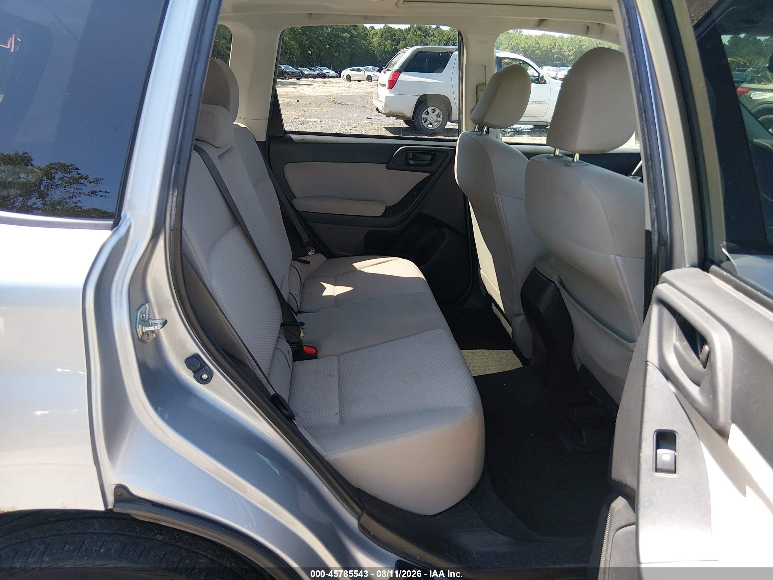 2015 Subaru Forester 2.5i Premium Gray vin: JF2SJADC0FH459136