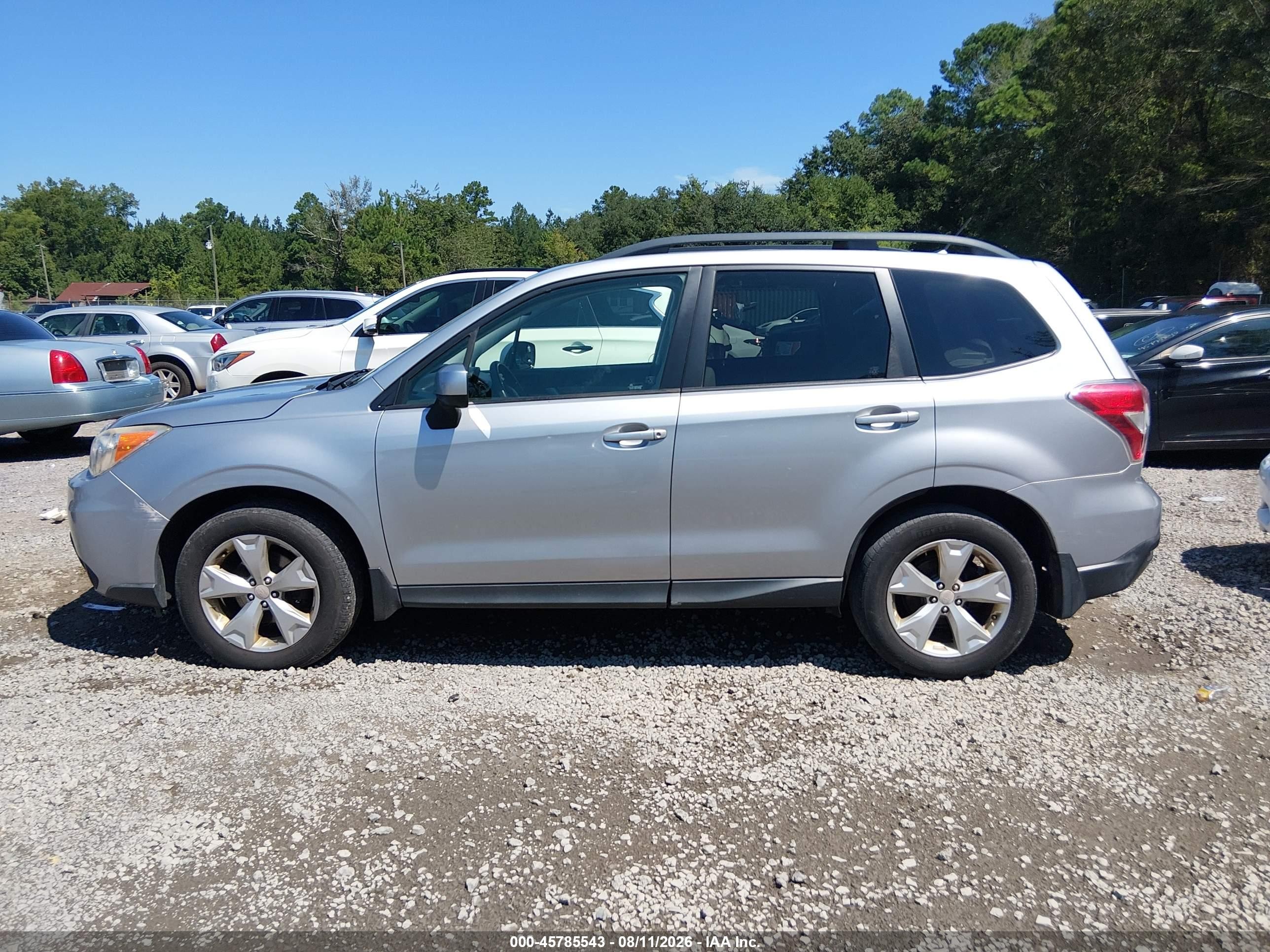 2015 Subaru Forester 2.5i Premium Gray vin: JF2SJADC0FH459136