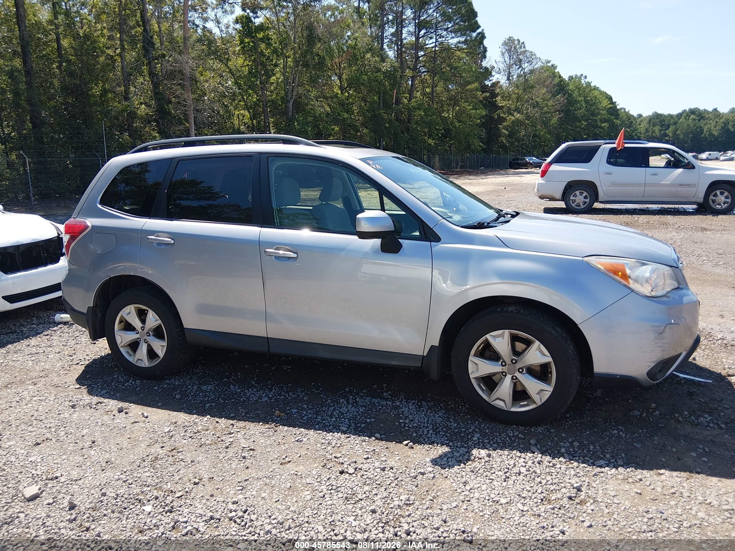 2015 Subaru Forester 2.5i Premium Gray vin: JF2SJADC0FH459136