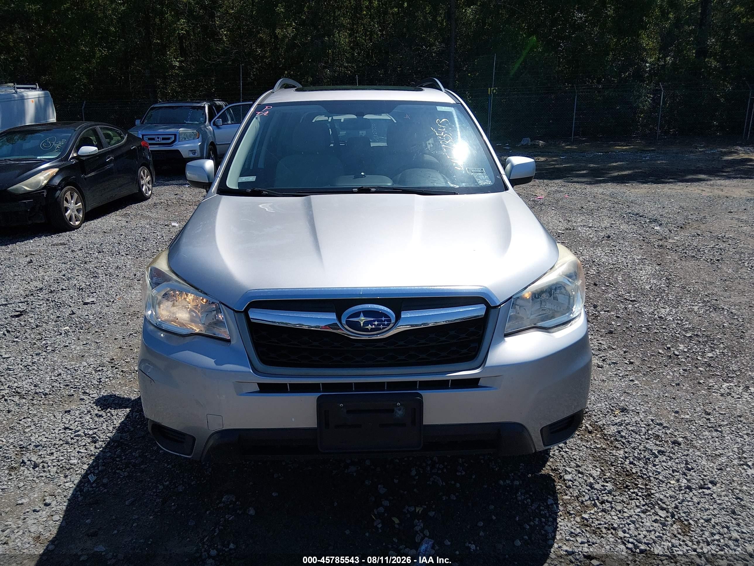 2015 Subaru Forester 2.5i Premium Gray vin: JF2SJADC0FH459136