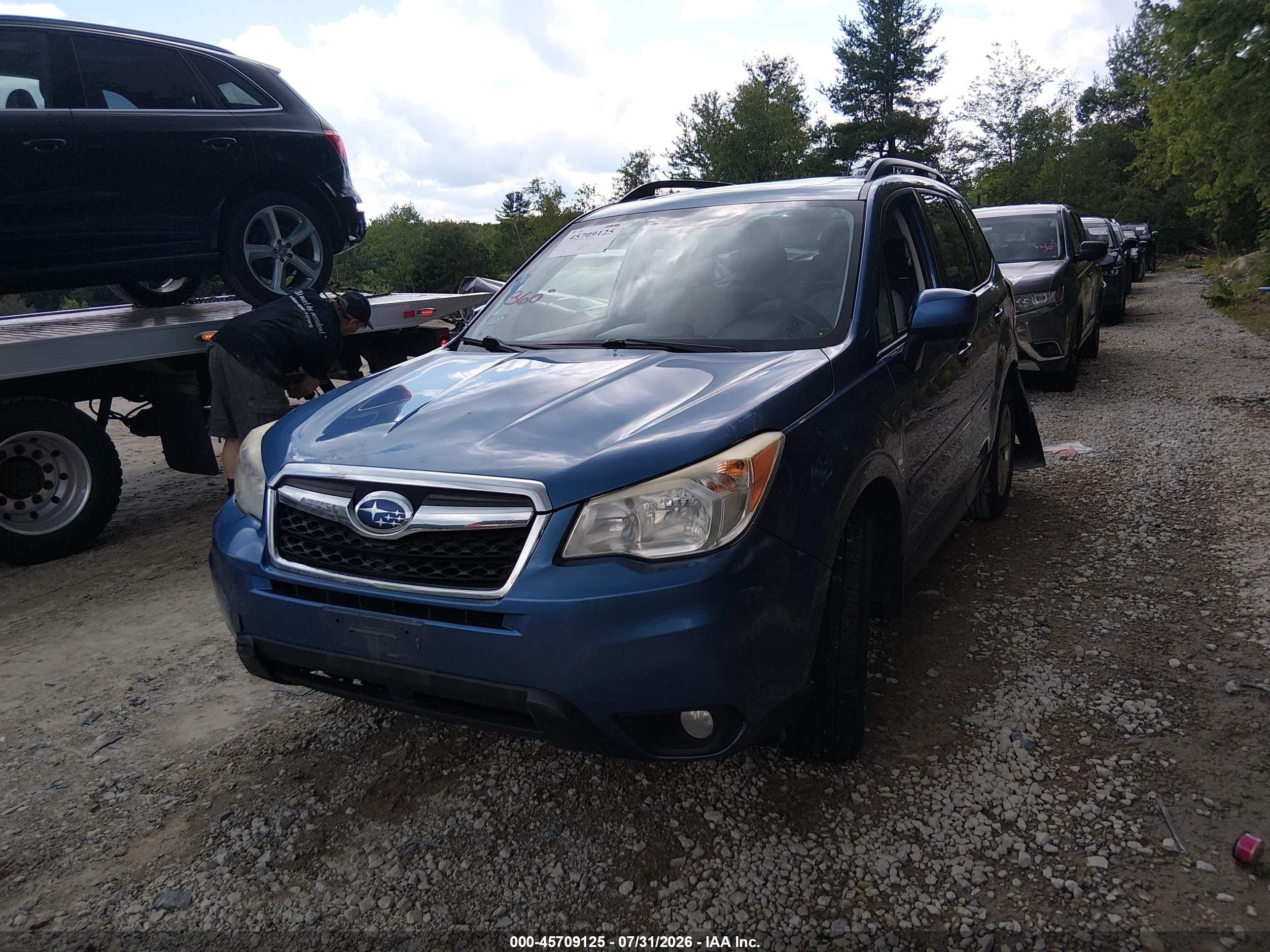 2015 Subaru Forester 2.5i Premium Black vin: JF2SJADC0FH479483