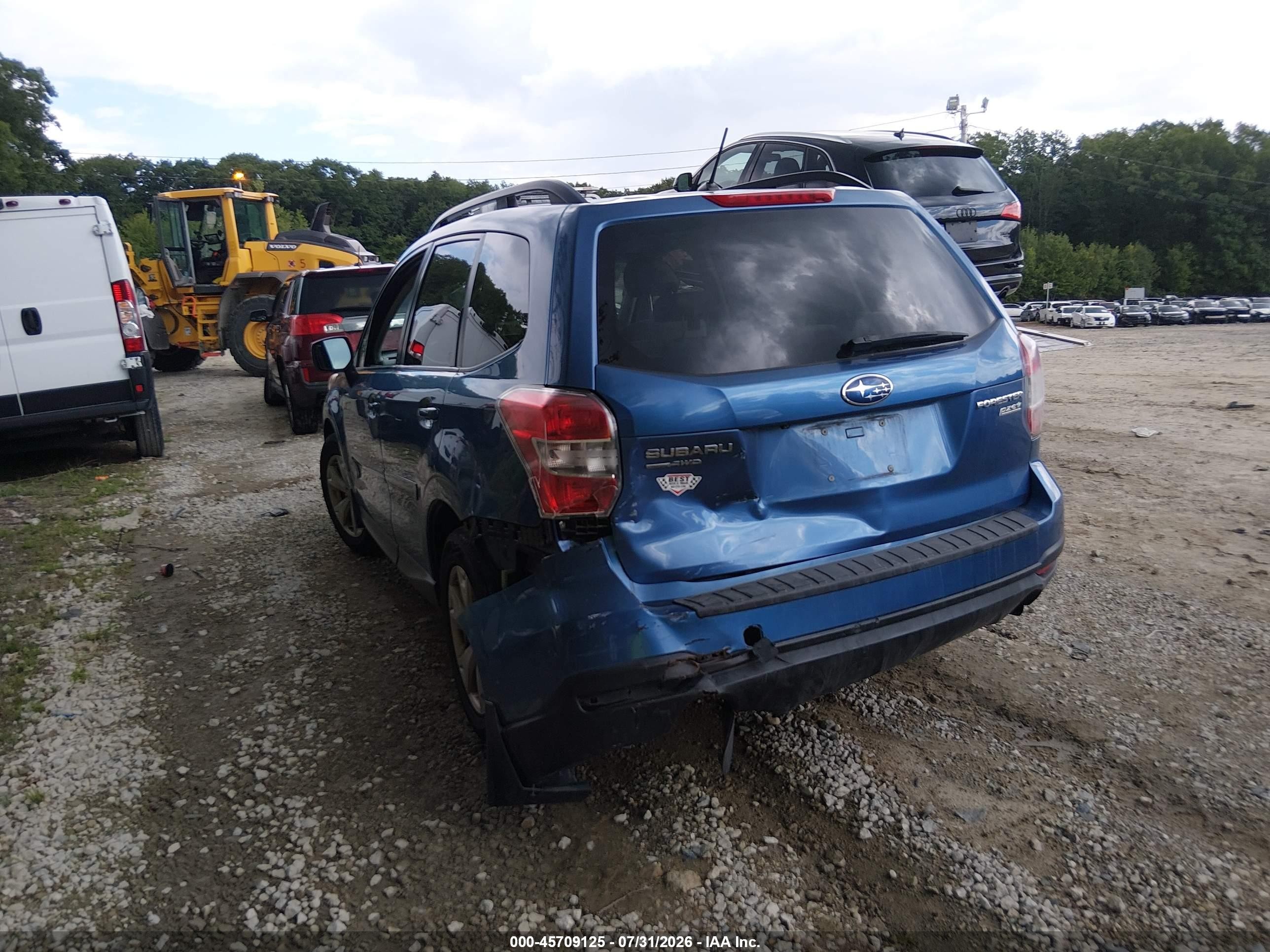 2015 Subaru Forester 2.5i Premium Black vin: JF2SJADC0FH479483