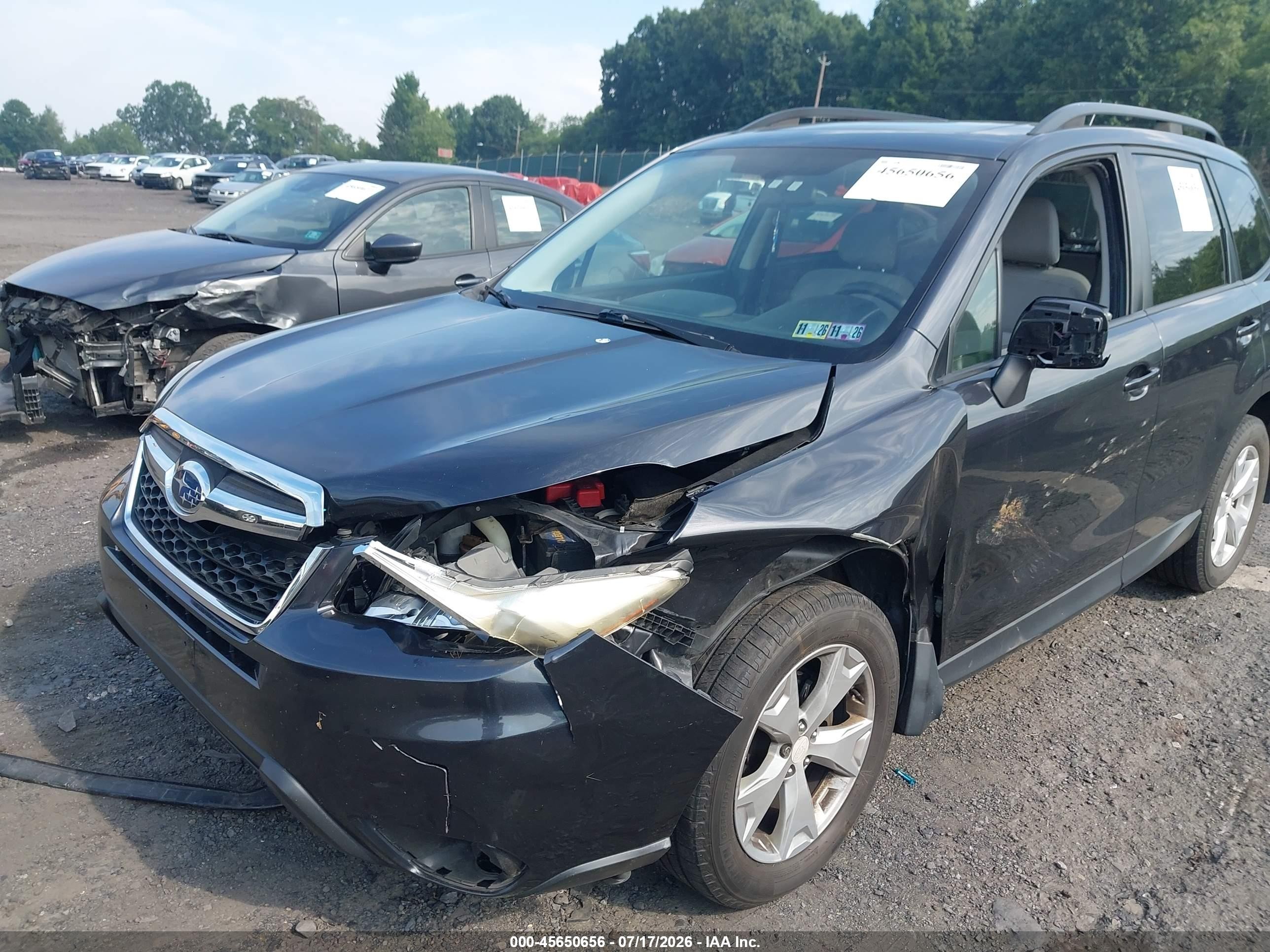 2015 Subaru Forester 2.5i Premium Gray vin: JF2SJADC0FH522994
