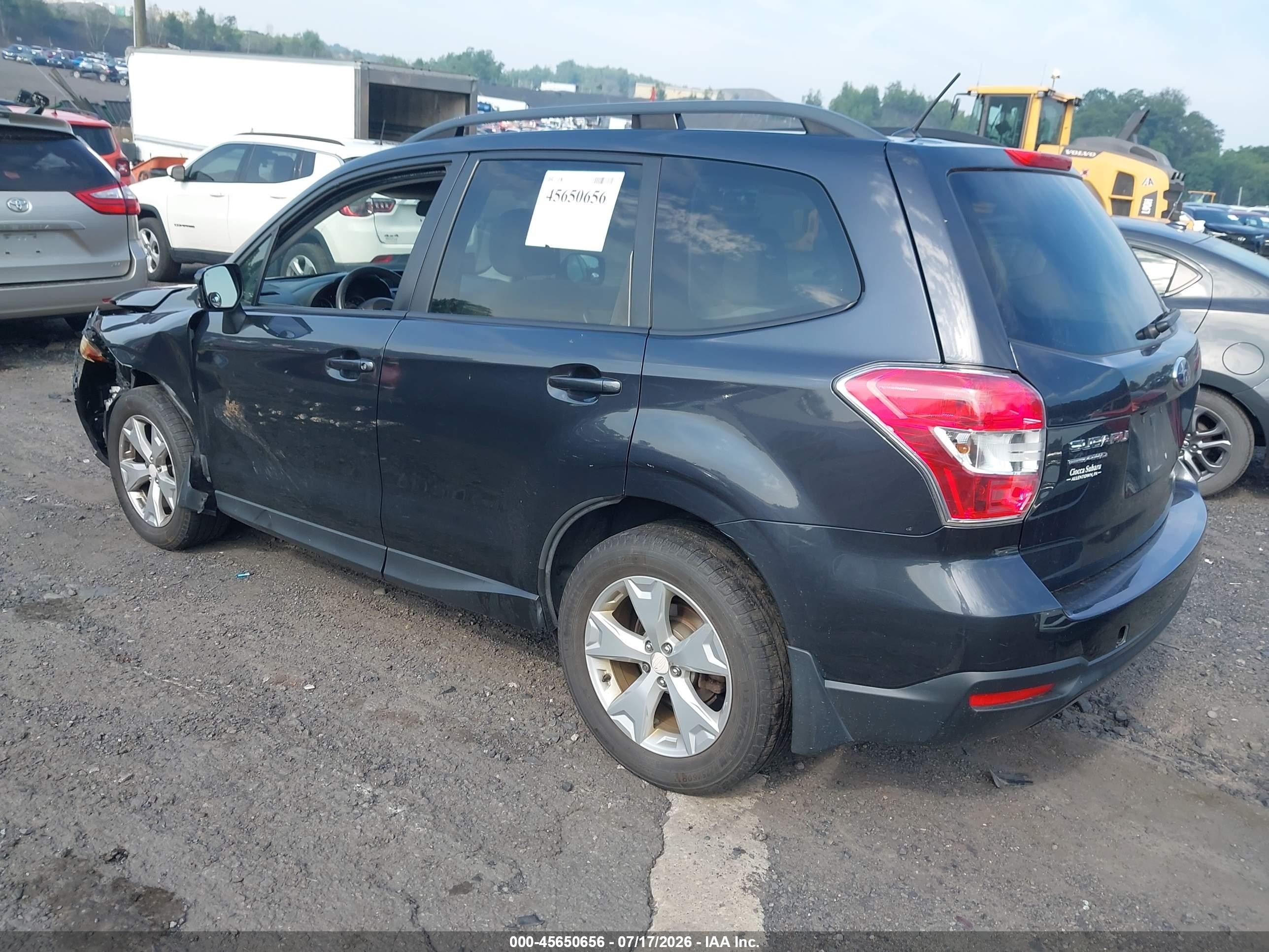 2015 Subaru Forester 2.5i Premium Gray vin: JF2SJADC0FH522994