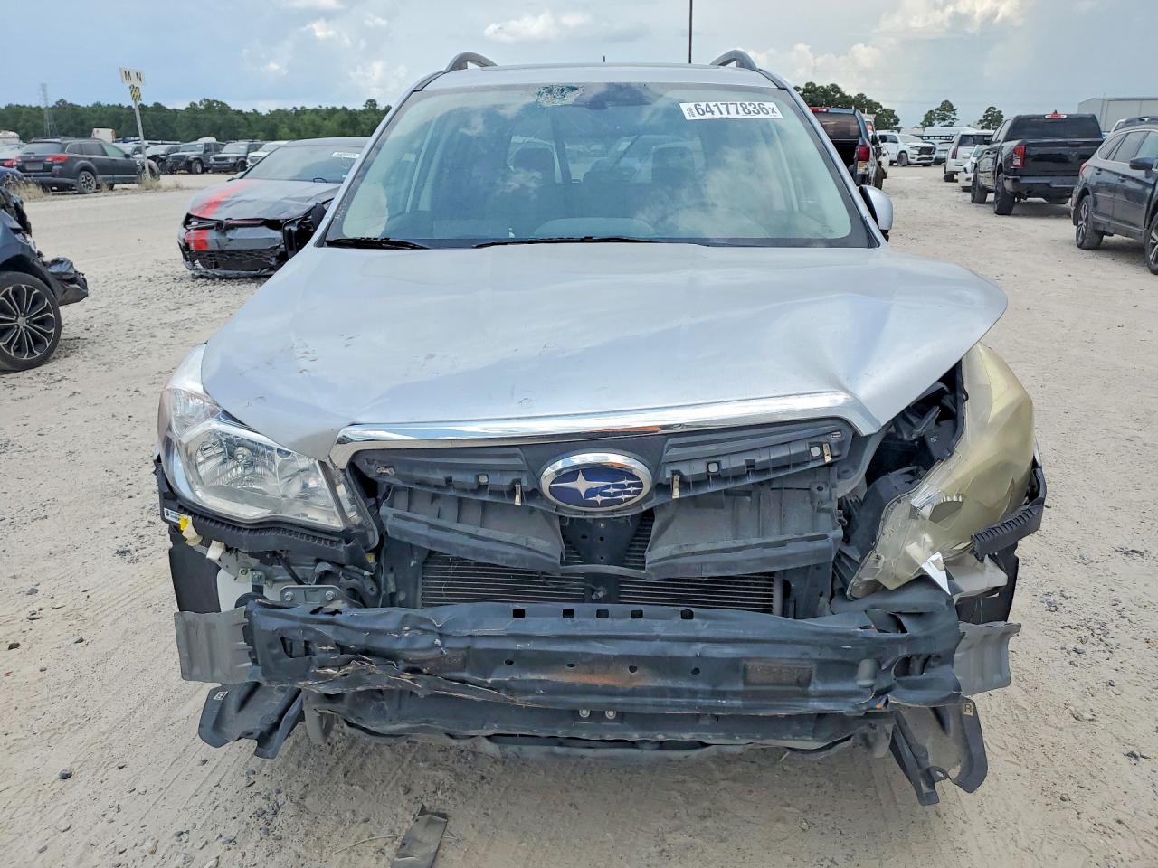 2015 Subaru Forester 2.5i Premium Silver vin: JF2SJADC0FH536782