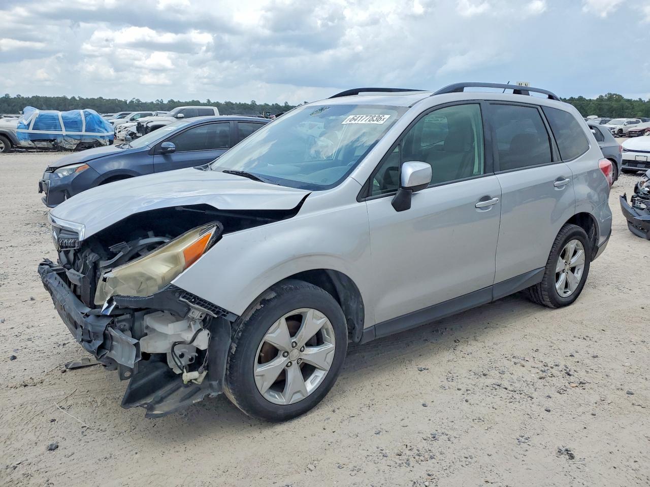 2015 Subaru Forester 2.5i Premium Silver vin: JF2SJADC0FH536782