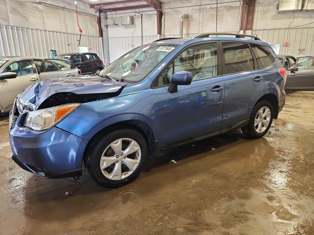 2015 Subaru Forester 2.5i Premium Blue vin: JF2SJADC0FH563707