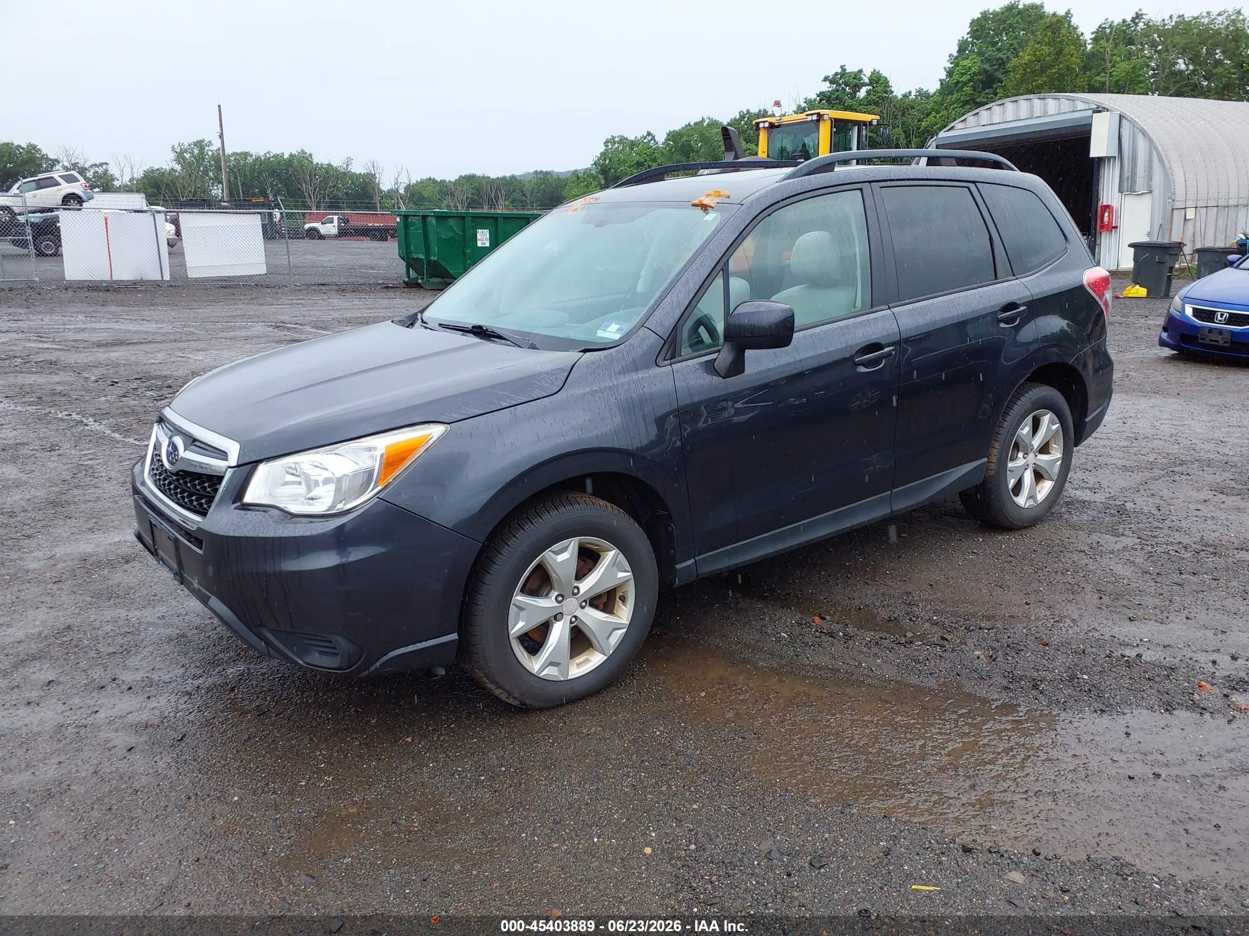2015 Subaru Forester 2.5i Premium Серый vin: JF2SJADC0FH582189