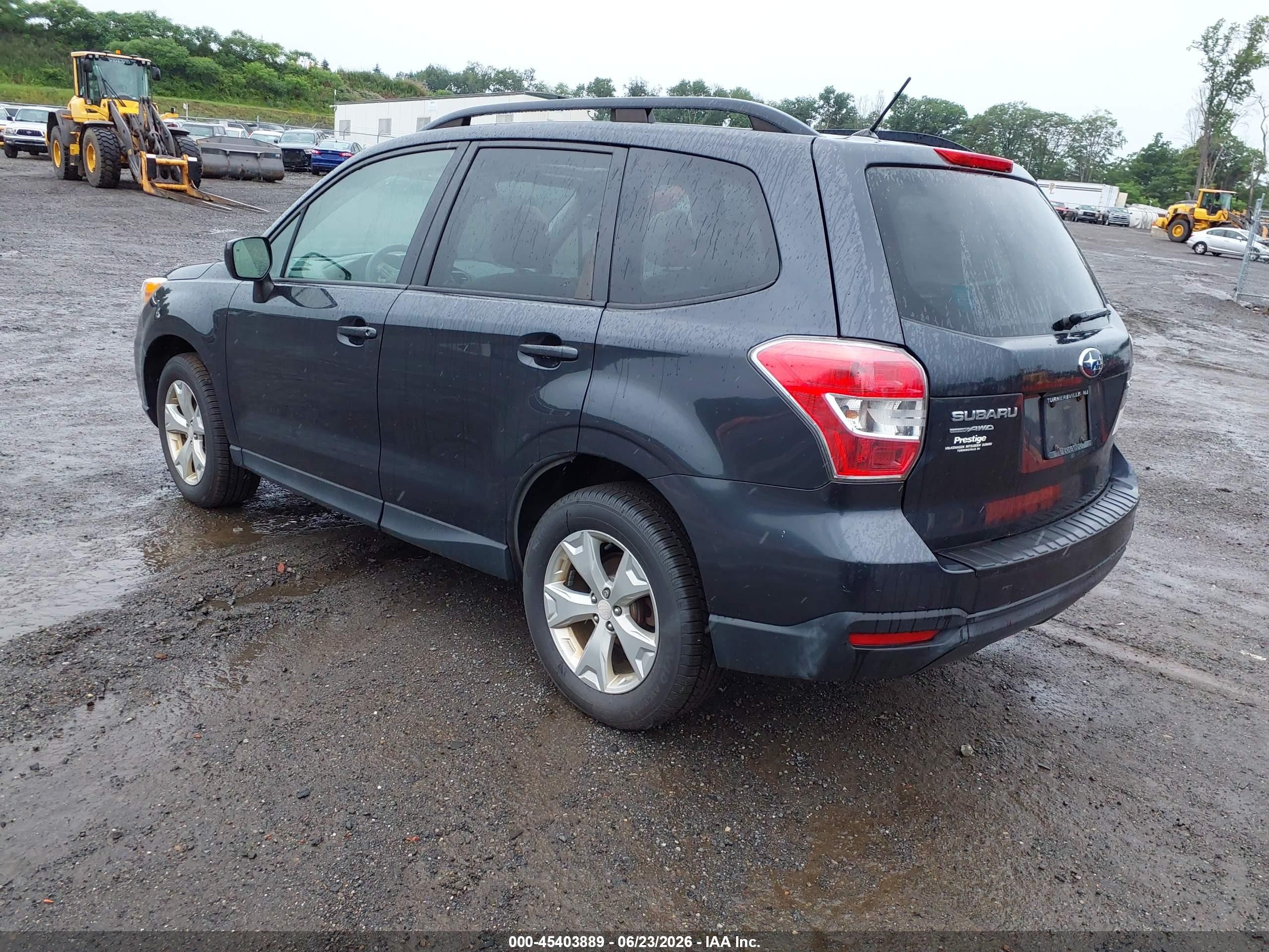 2015 Subaru Forester 2.5i Premium Серый vin: JF2SJADC0FH582189