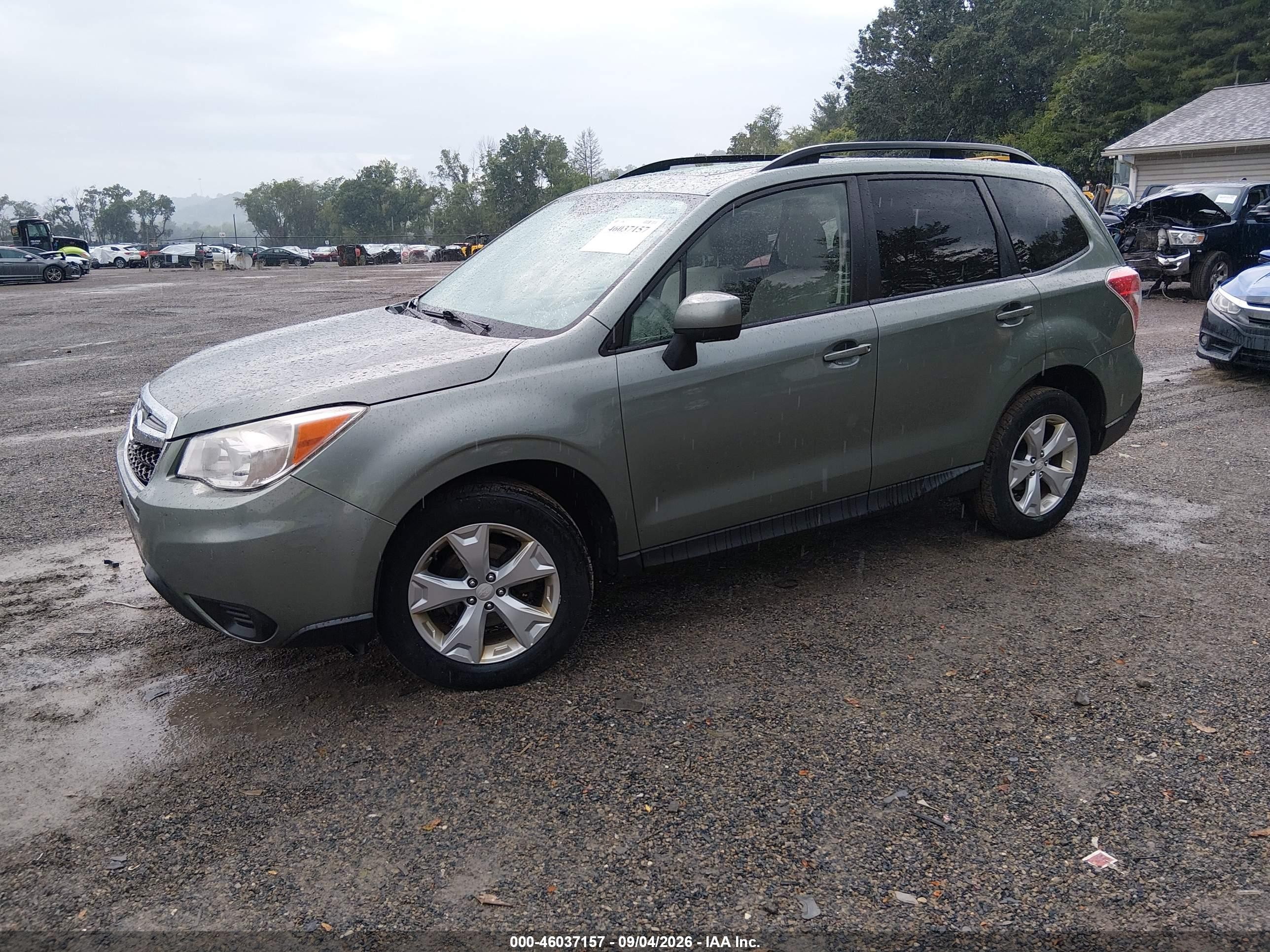 2014 Subaru Forester 2.5i Premium Green vin: JF2SJADC1EH414611