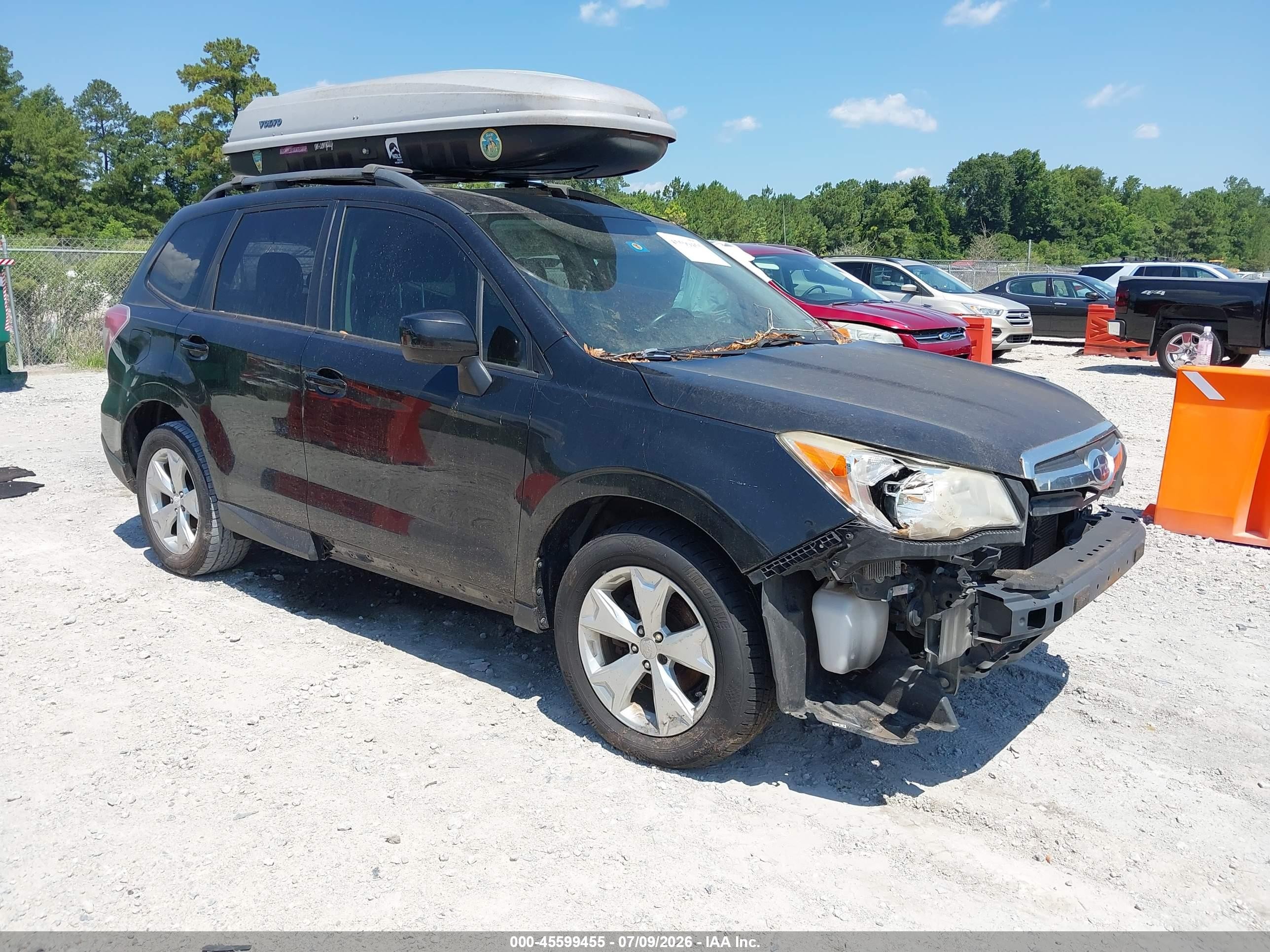 2014 Subaru Forester 2.5i Premium Black vin: JF2SJADC1EH448127