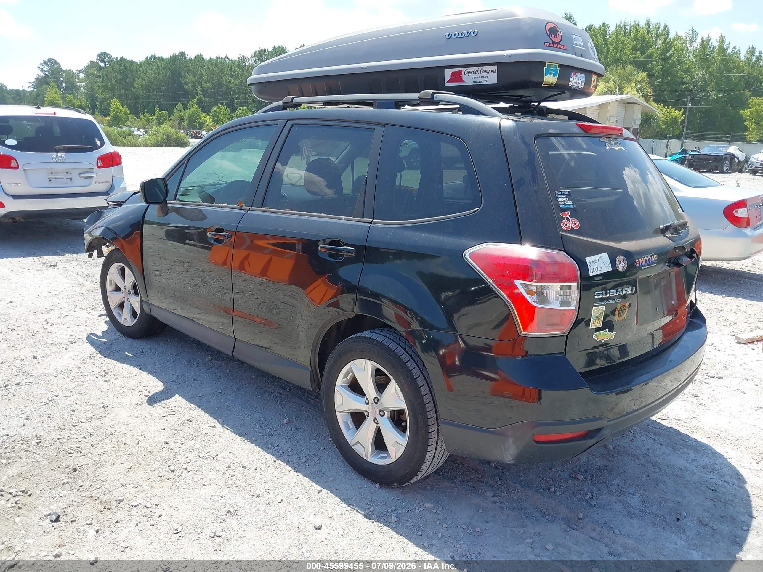 2014 Subaru Forester 2.5i Premium Black vin: JF2SJADC1EH448127