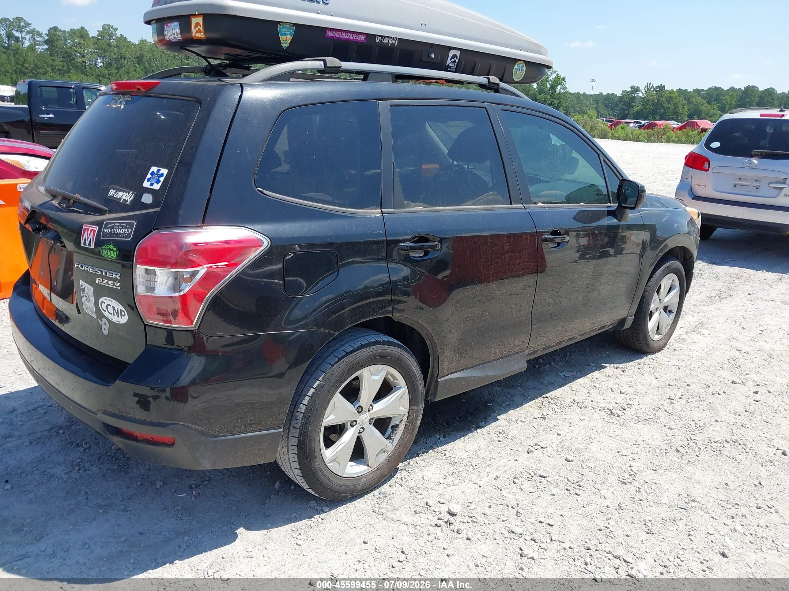 2014 Subaru Forester 2.5i Premium Black vin: JF2SJADC1EH448127