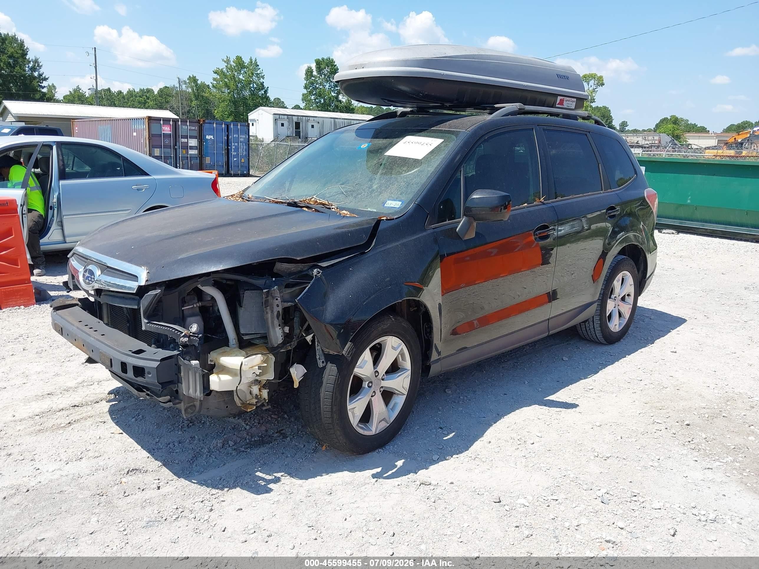 2014 Subaru Forester 2.5i Premium Black vin: JF2SJADC1EH448127