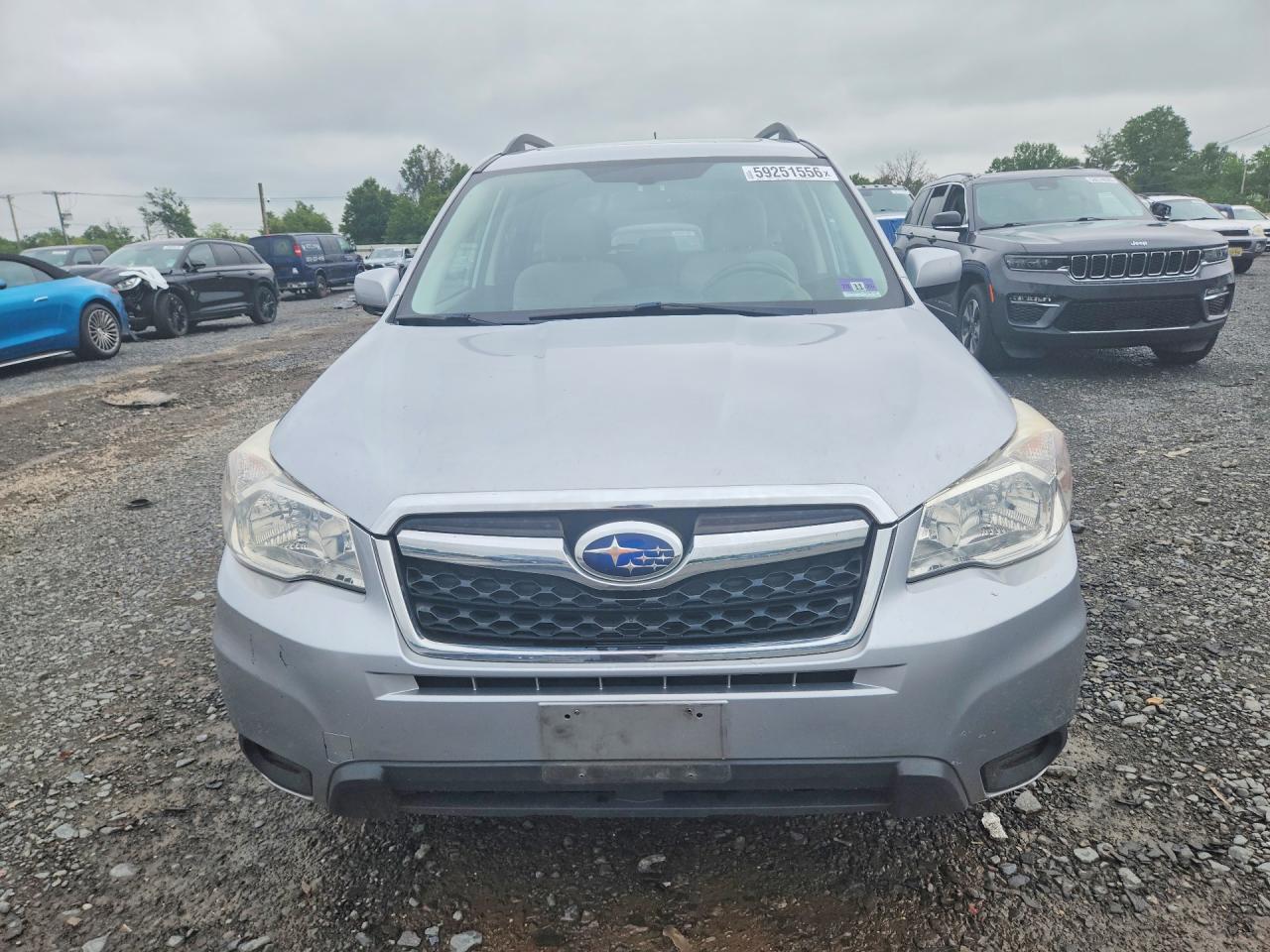 2014 Subaru Forester 2.5i Premium Silver vin: JF2SJADC1EH487834