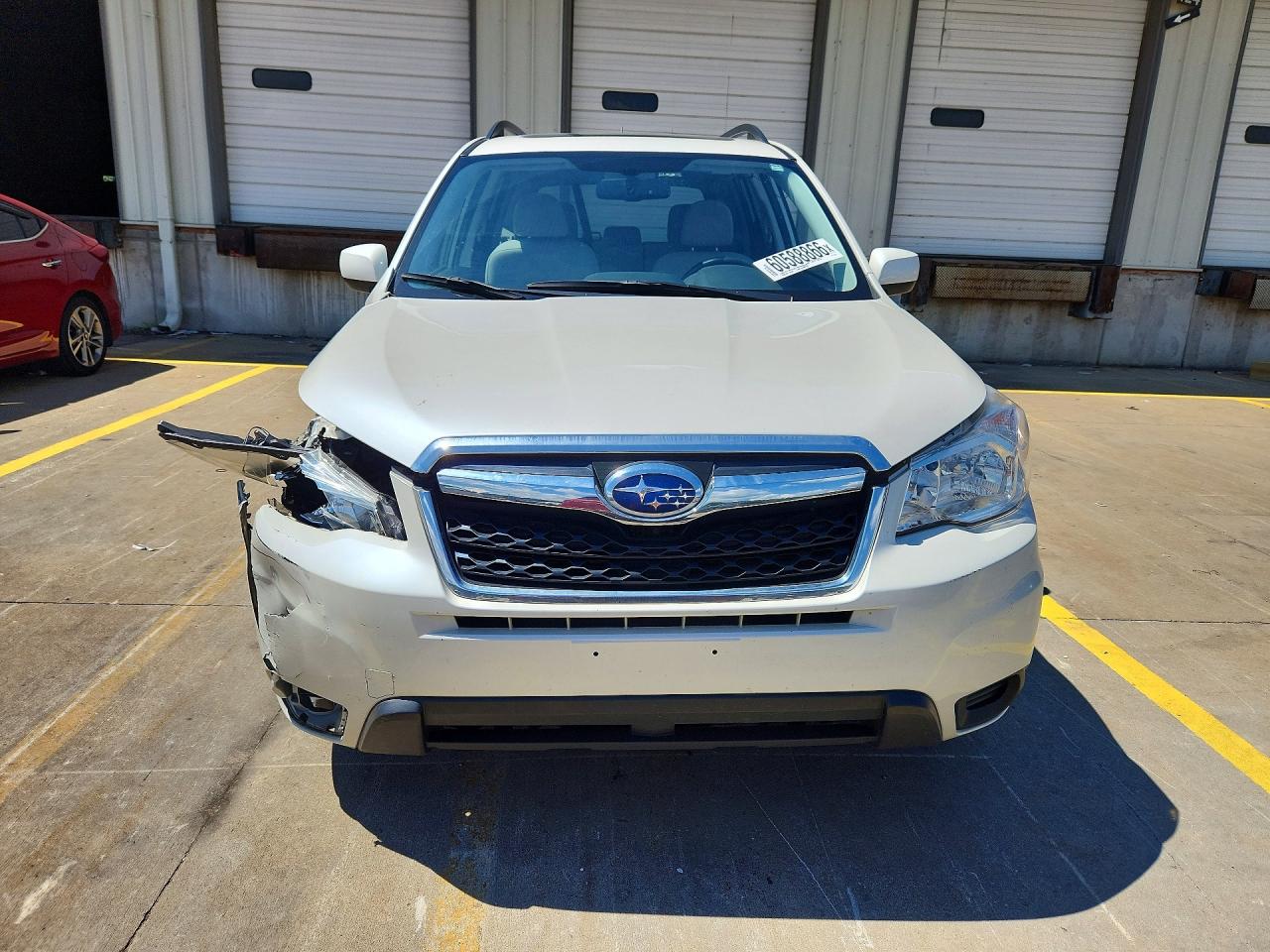 2015 Subaru Forester 2.5i Premium White vin: JF2SJADC1FH418207