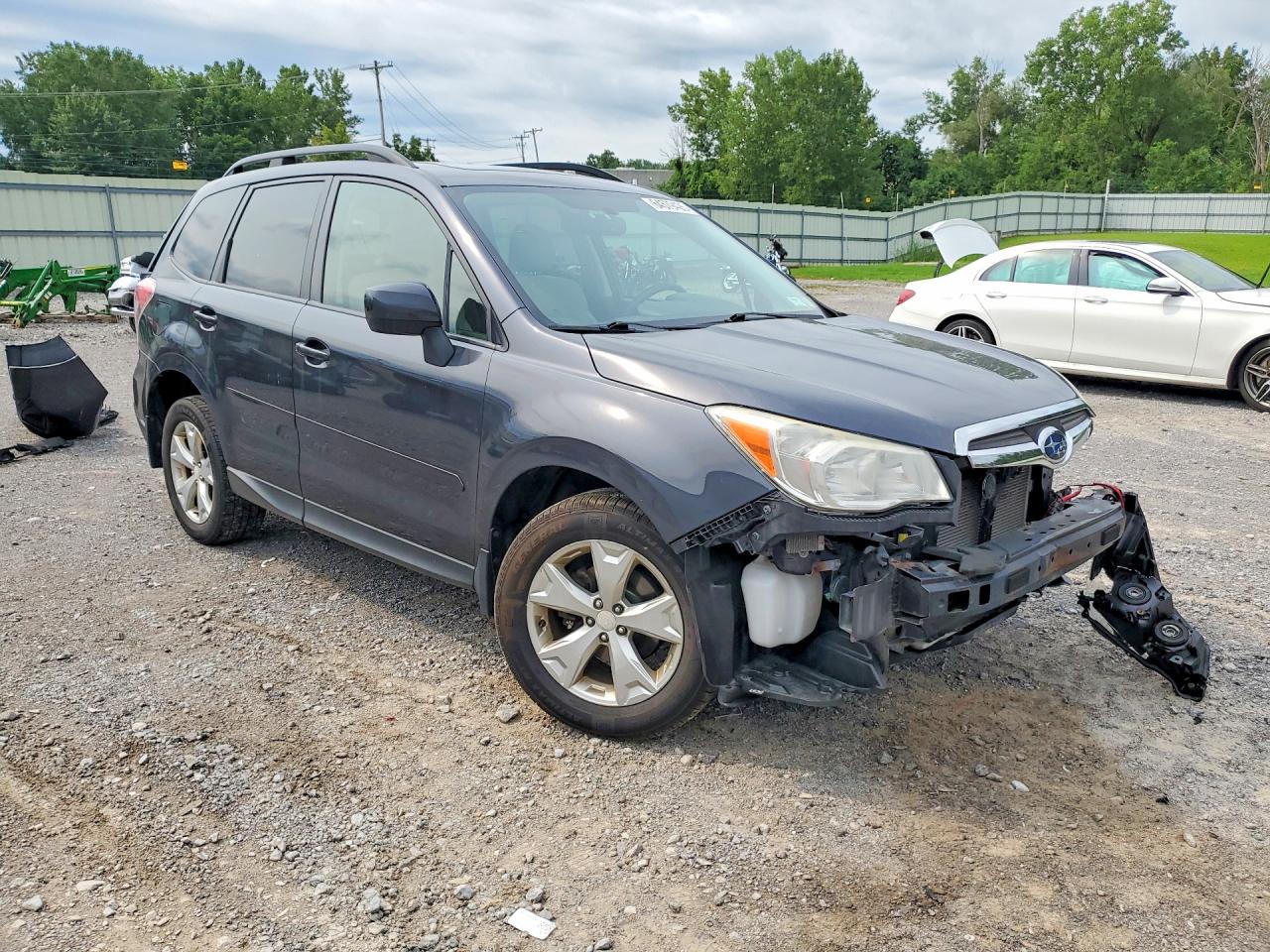 2015 Subaru Forester 2.5i Premium Серый vin: JF2SJADC1FH450722