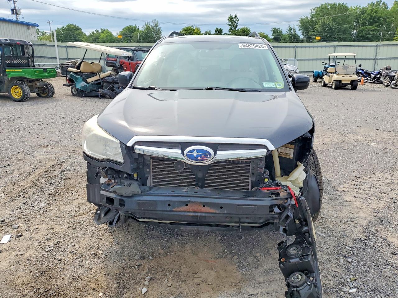 2015 Subaru Forester 2.5i Premium Серый vin: JF2SJADC1FH450722
