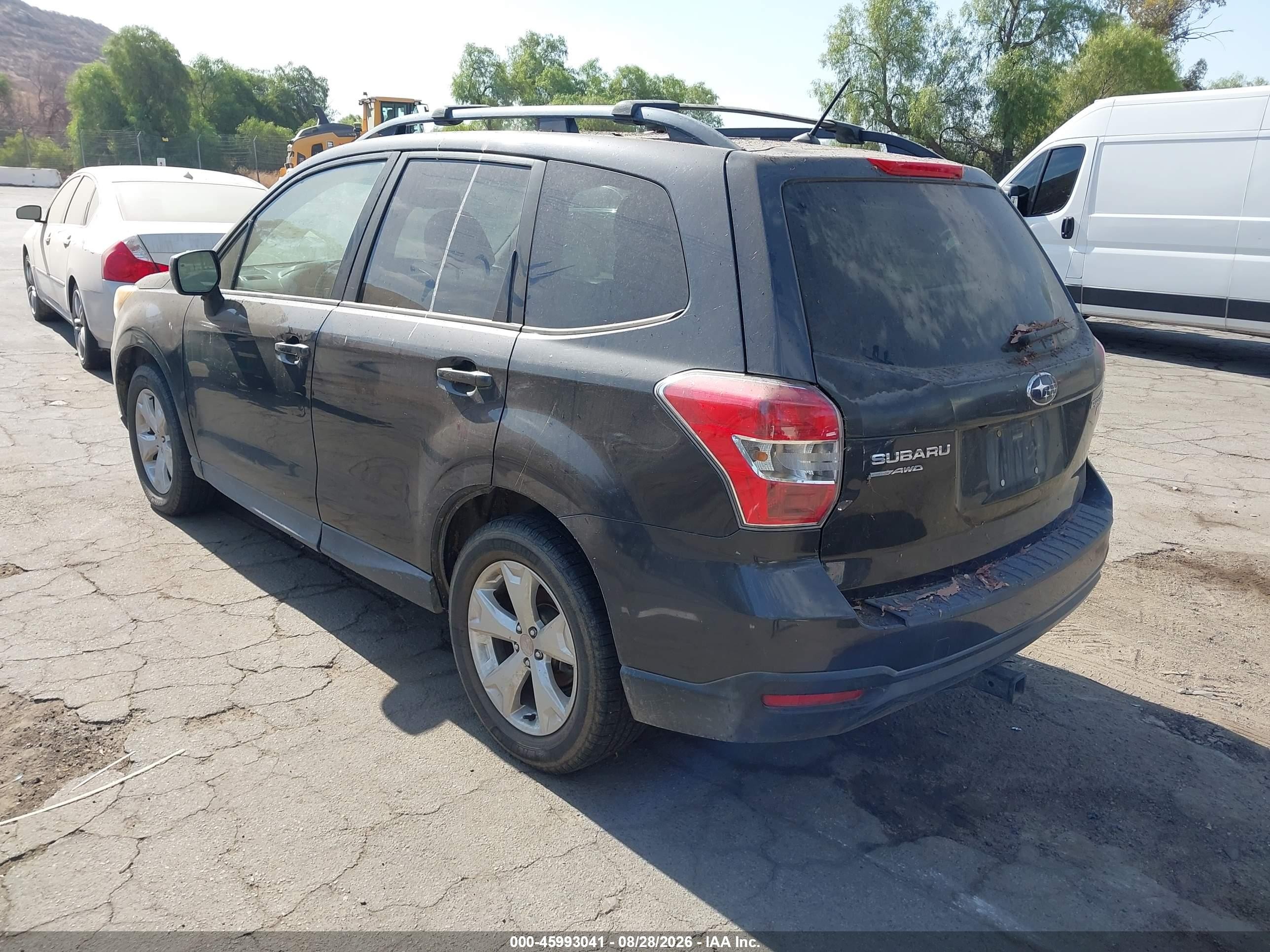 2015 Subaru Forester 2.5i Premium Gray vin: JF2SJADC1FH456228