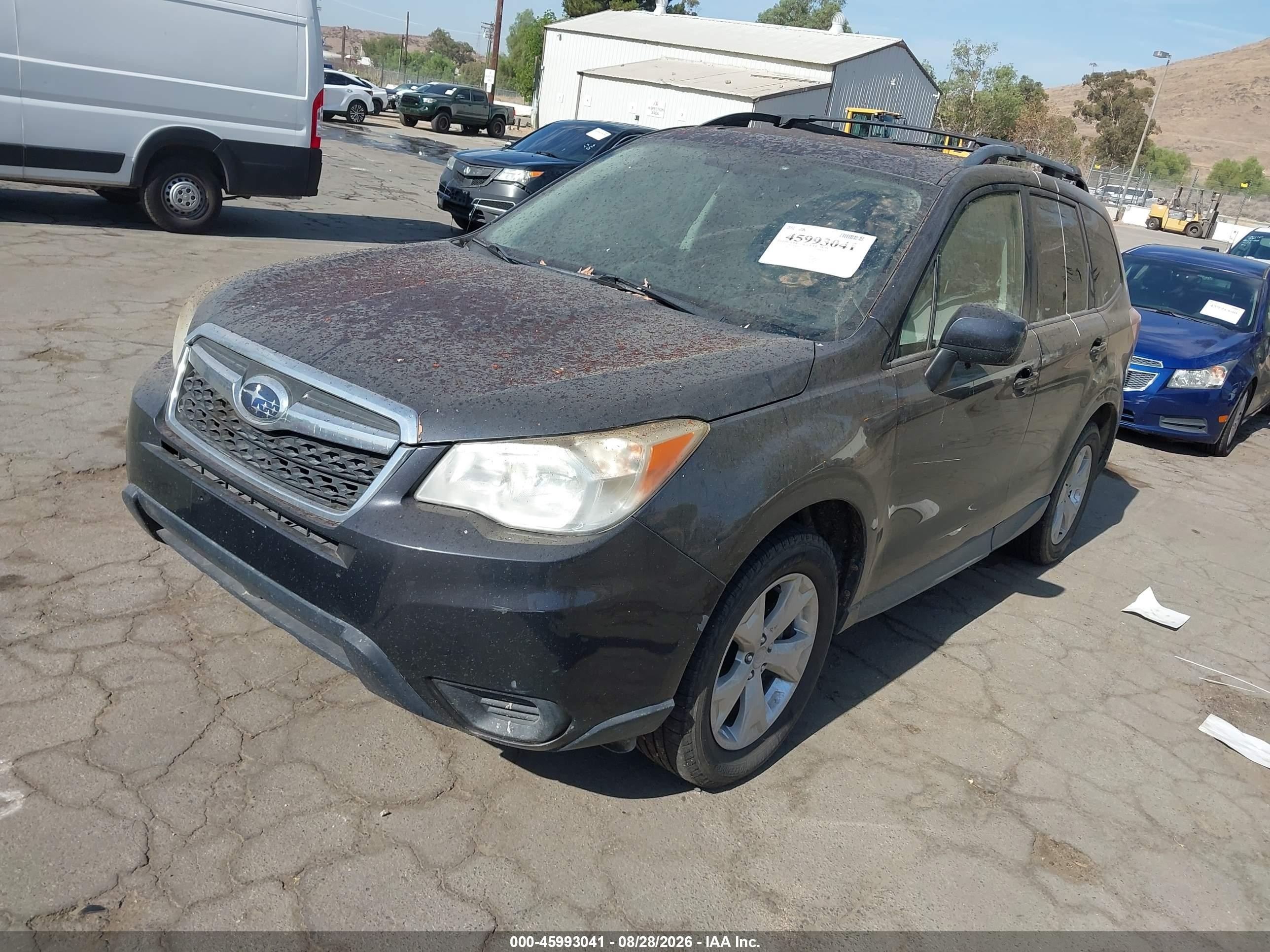 2015 Subaru Forester 2.5i Premium Gray vin: JF2SJADC1FH456228