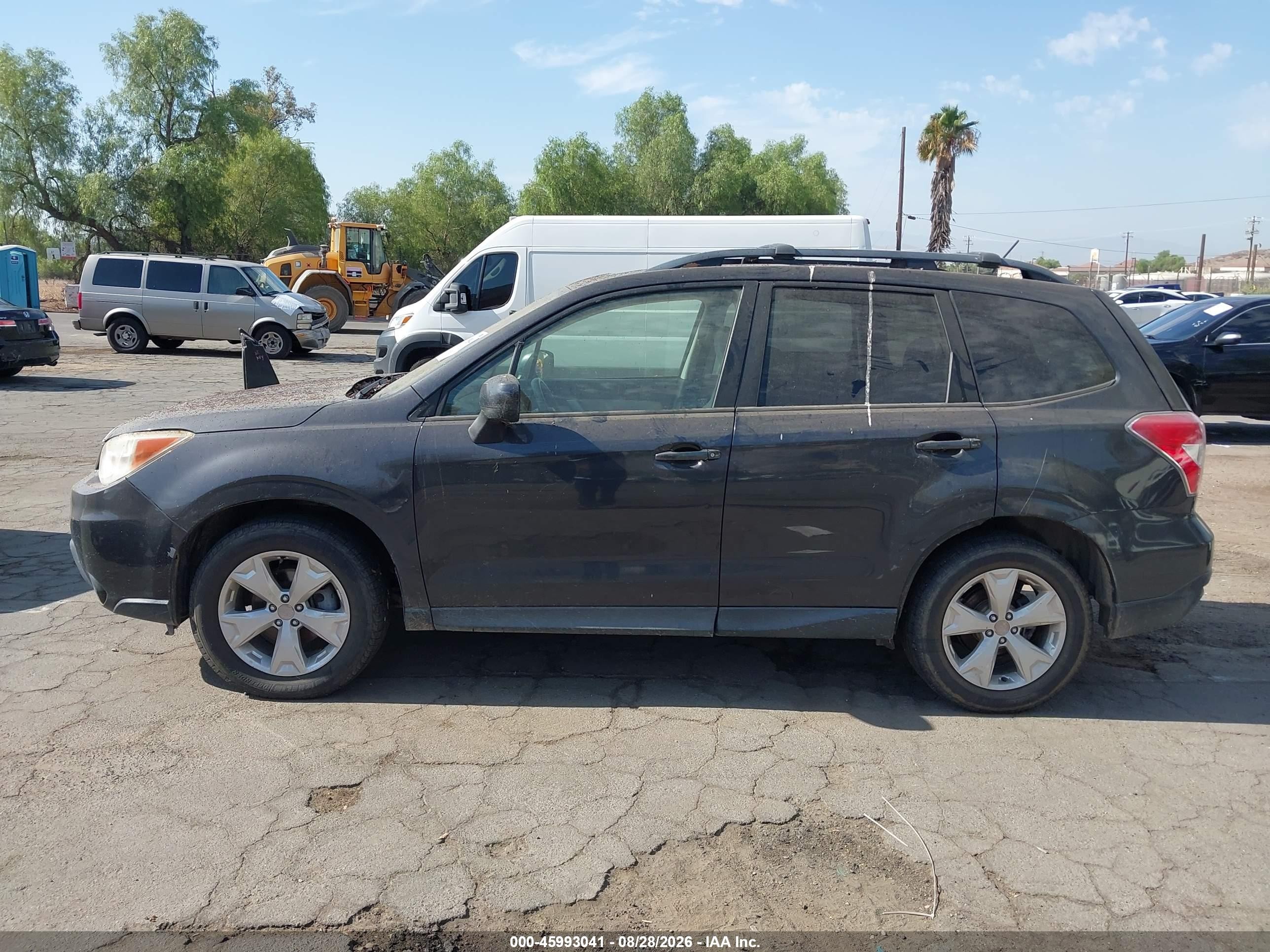 2015 Subaru Forester 2.5i Premium Gray vin: JF2SJADC1FH456228