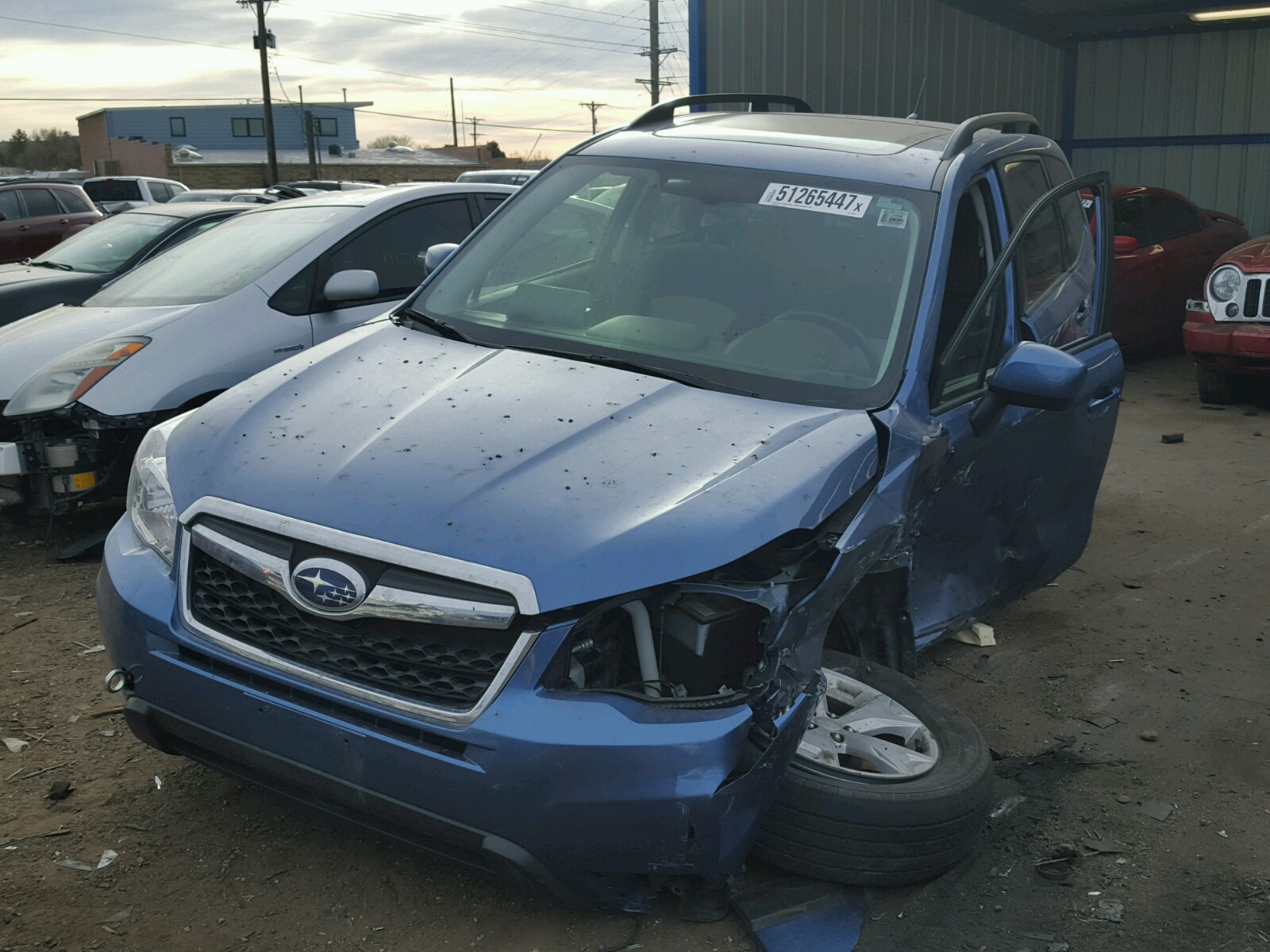 2015 Subaru Forester 2 Синий vin: JF2SJADC1FH488001