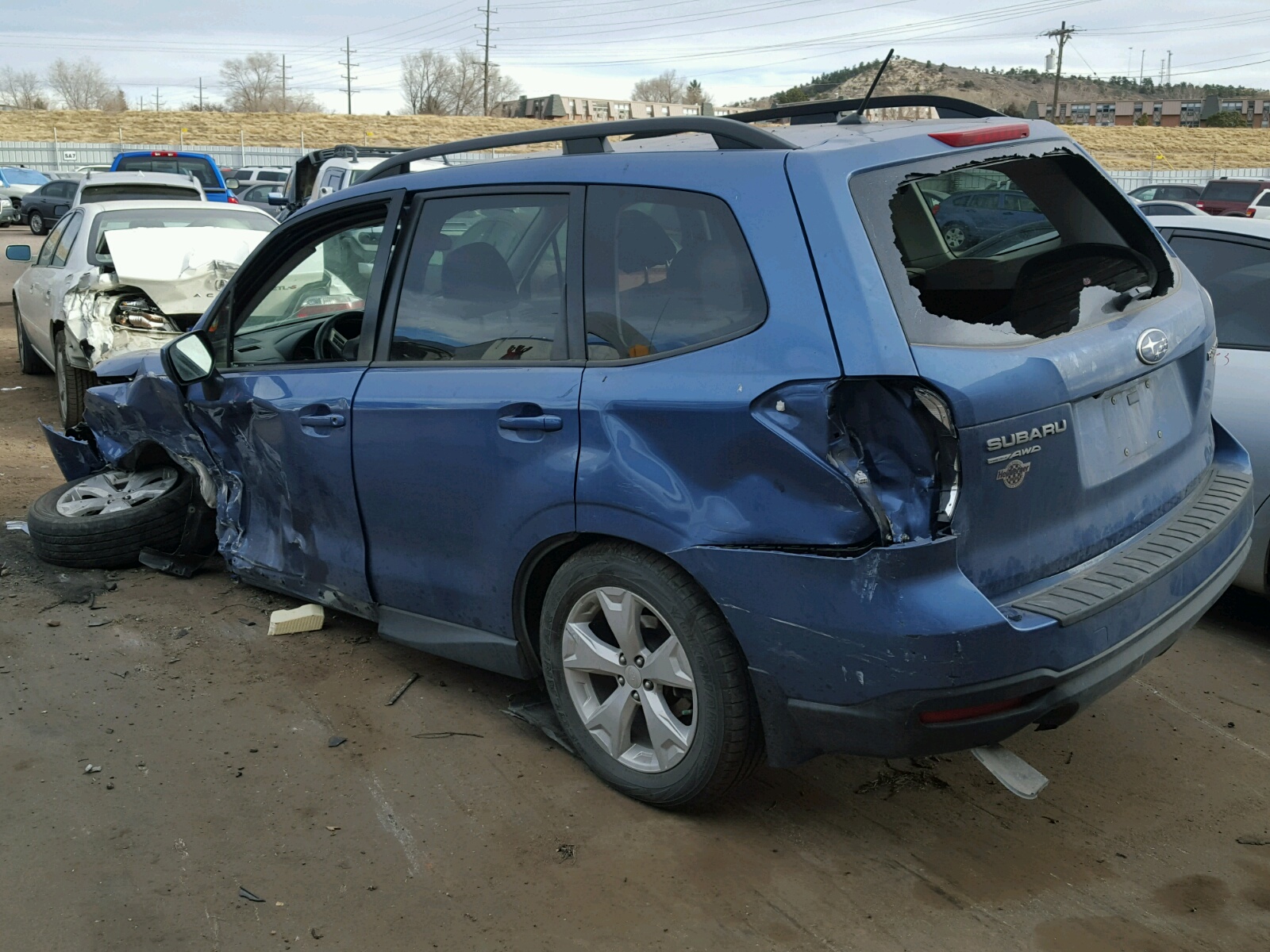 2015 Subaru Forester 2 Синий vin: JF2SJADC1FH488001