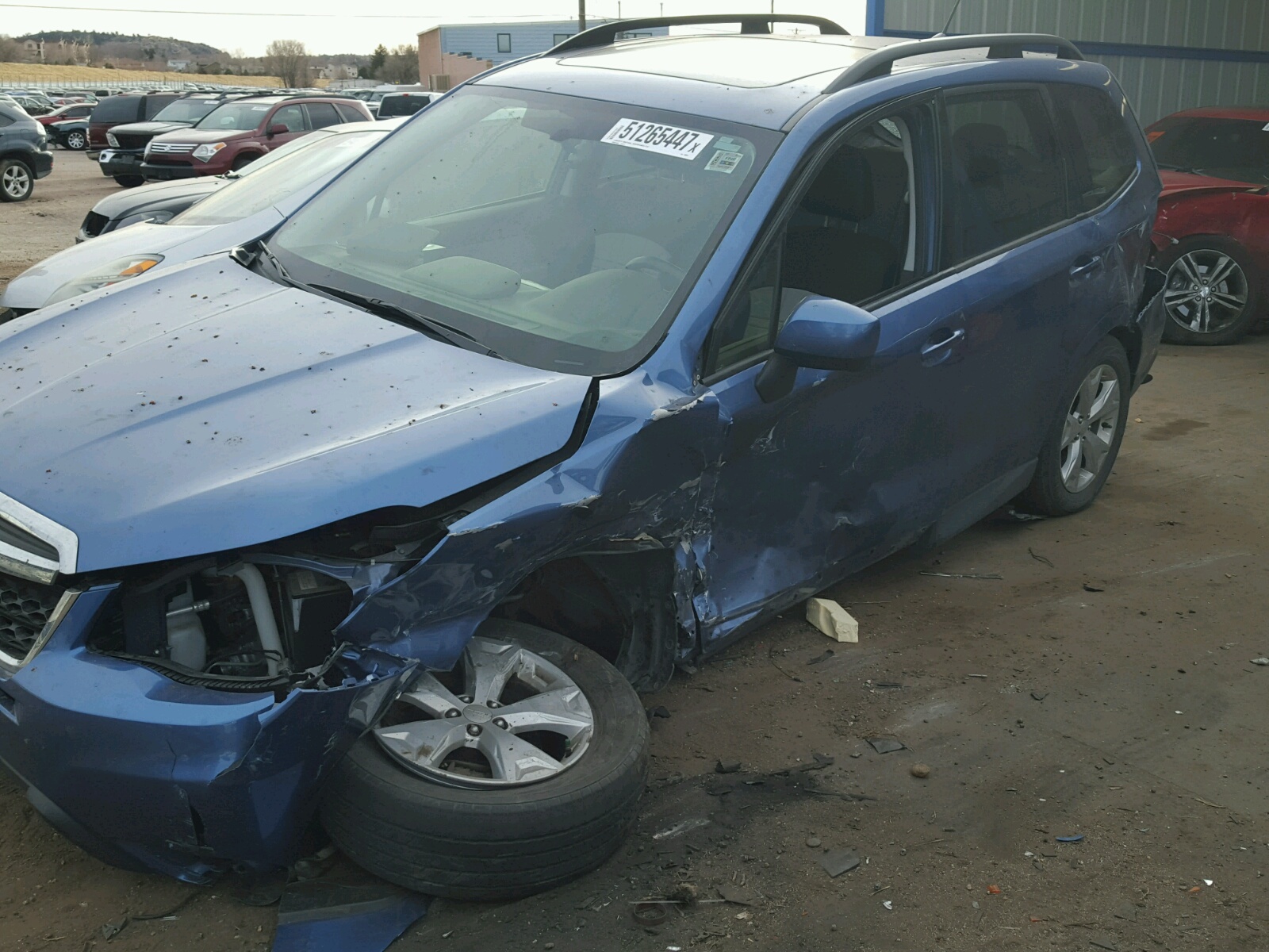 2015 Subaru Forester 2 Синий vin: JF2SJADC1FH488001
