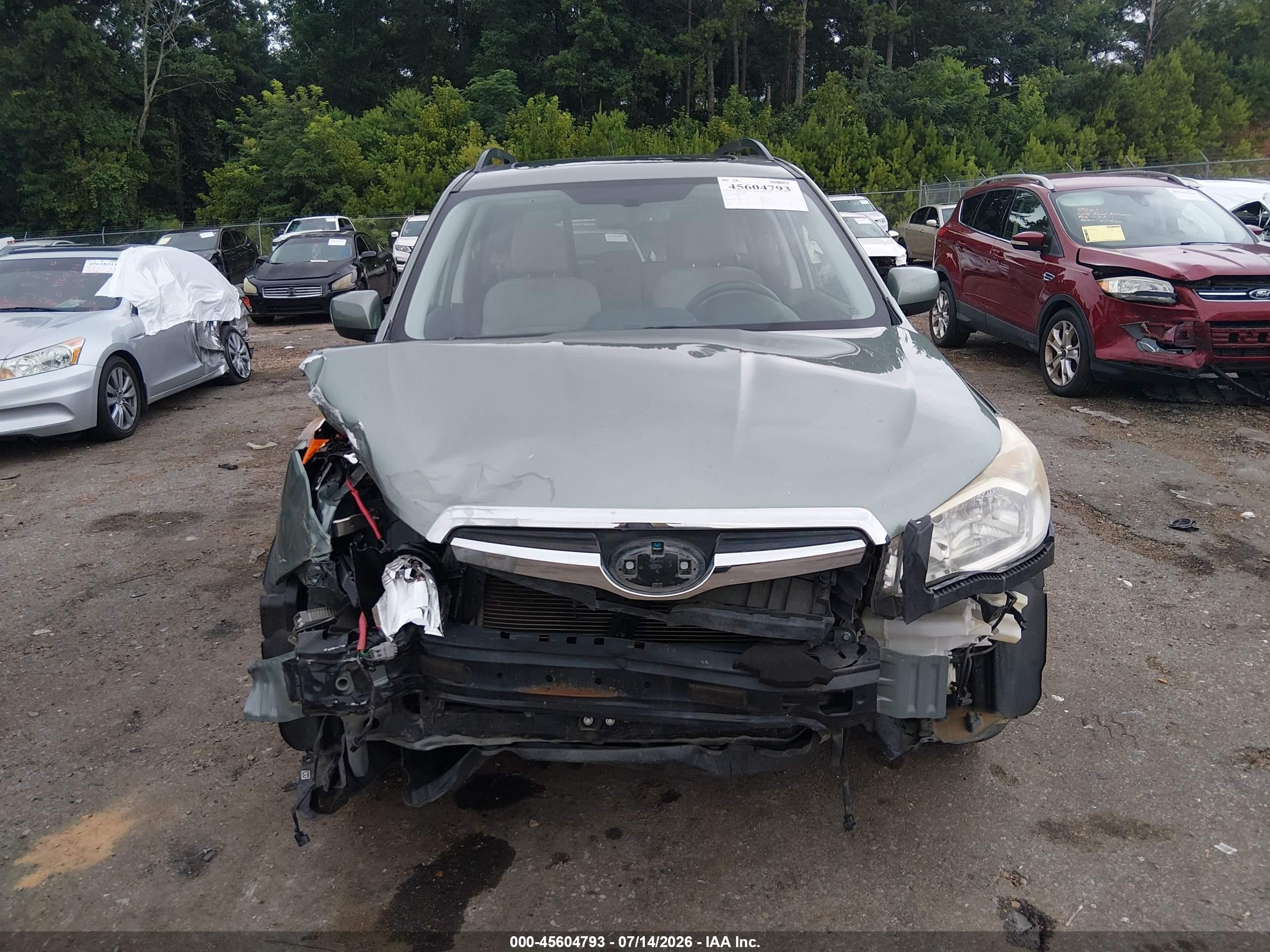 2015 Subaru Forester 2.5i Premium Green vin: JF2SJADC1FH508232