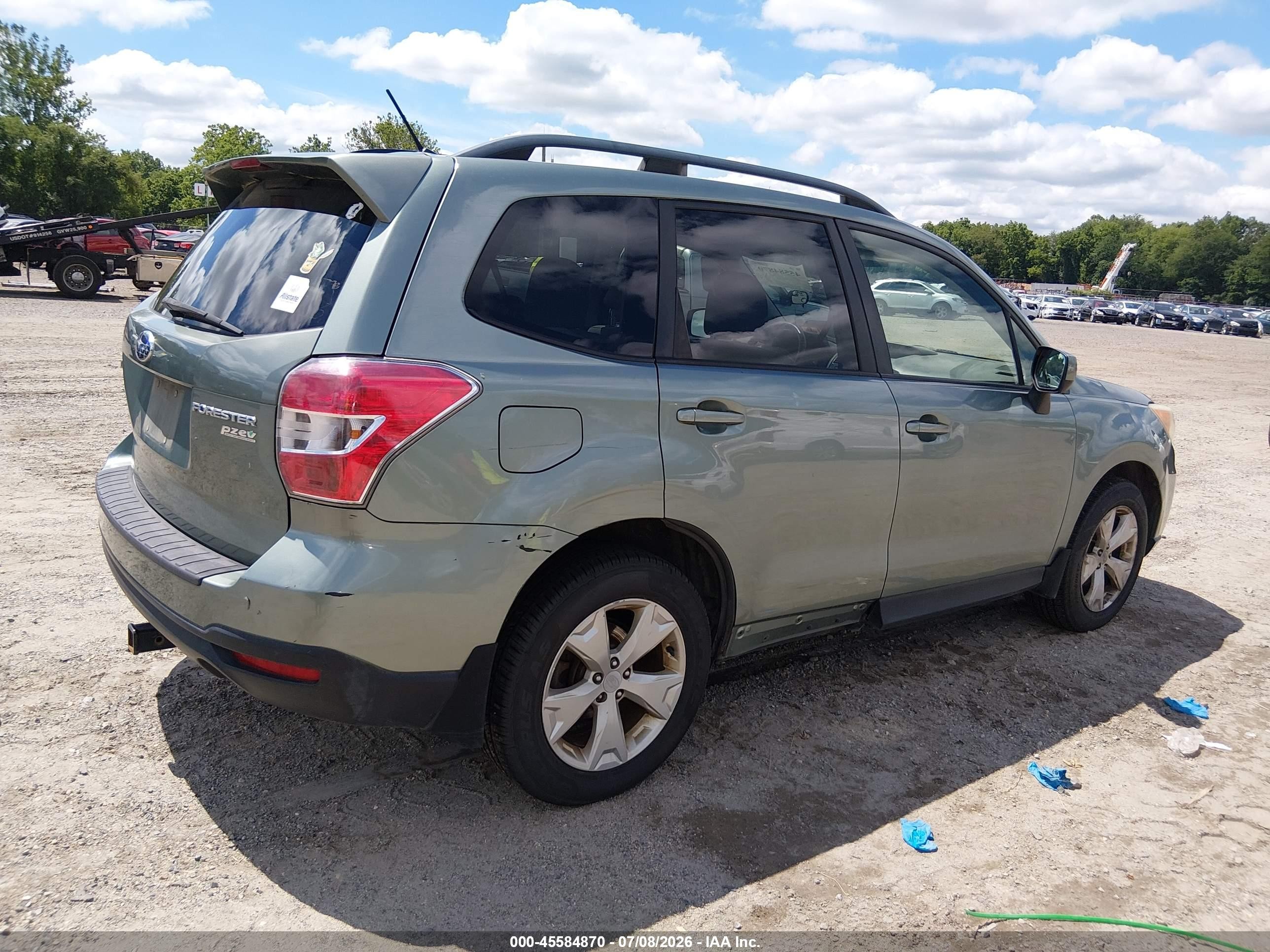 2015 Subaru Forester 2.5i Premium Gray vin: JF2SJADC1FH528061
