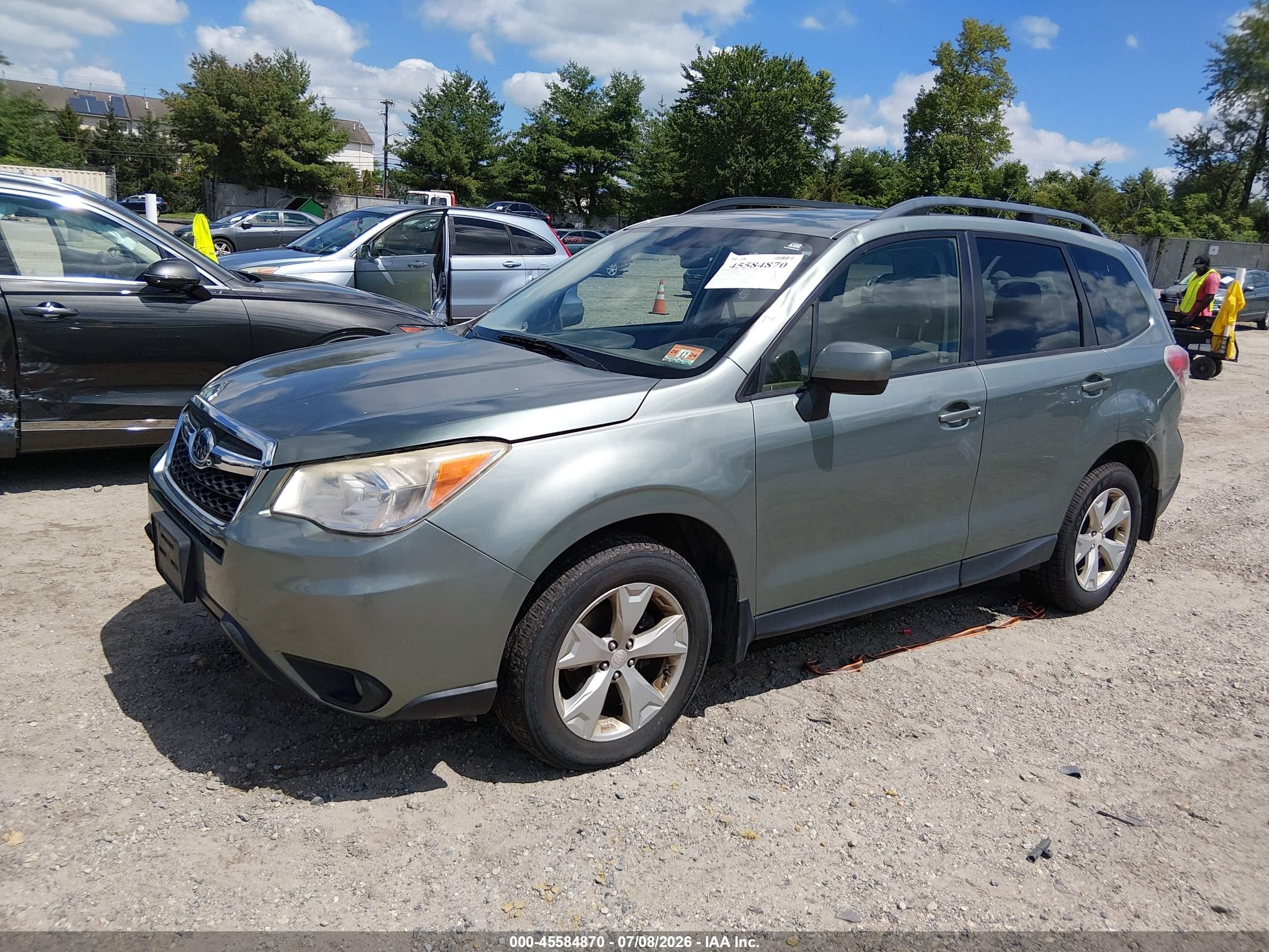 2015 Subaru Forester 2.5i Premium Gray vin: JF2SJADC1FH528061
