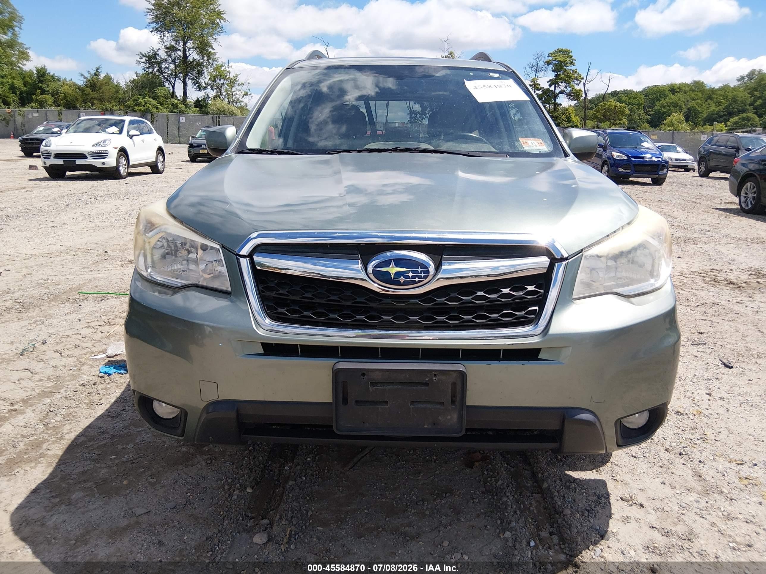2015 Subaru Forester 2.5i Premium Gray vin: JF2SJADC1FH528061